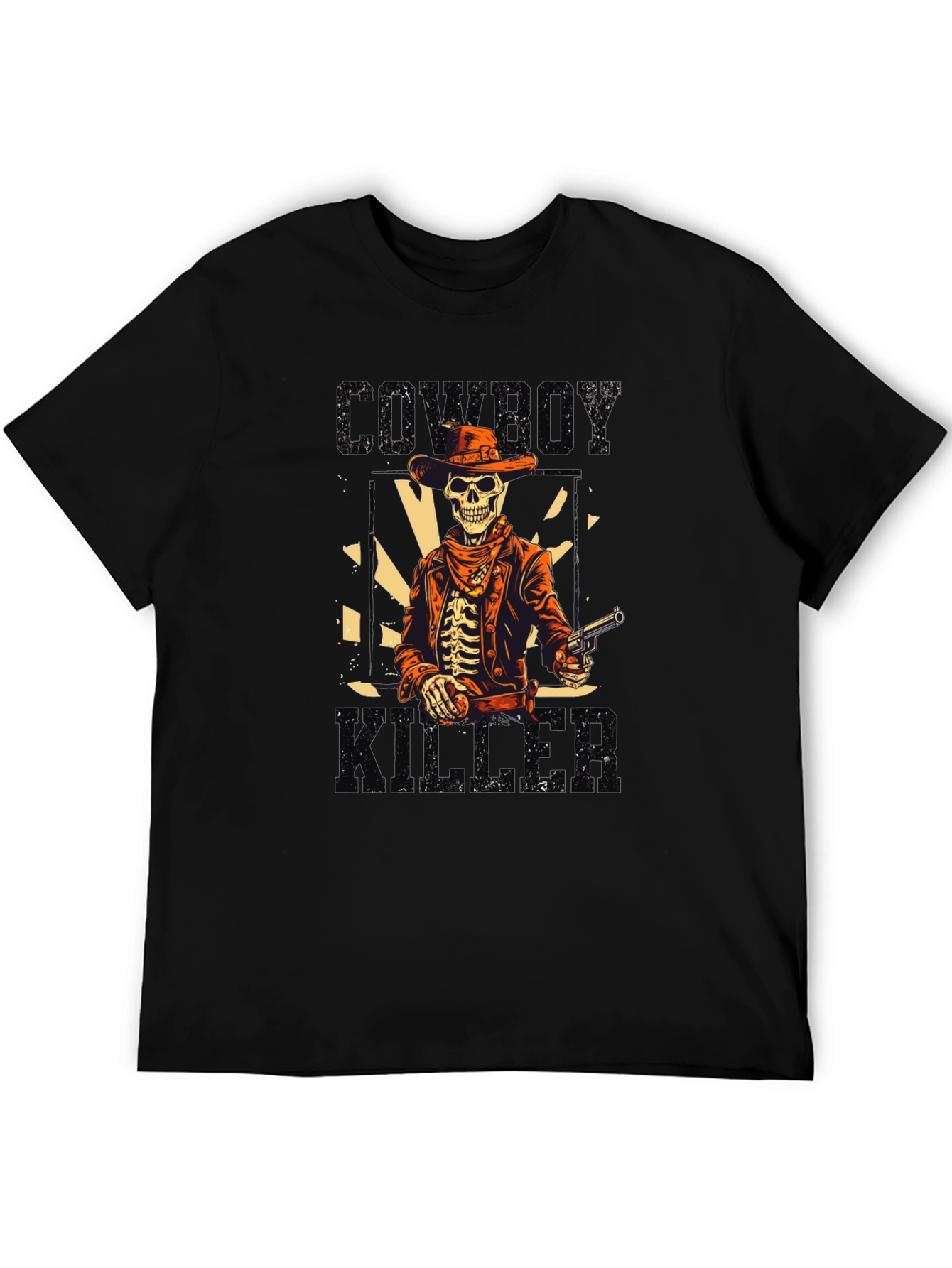 Black Cowboy Killer Graphic T-Shirt view 5