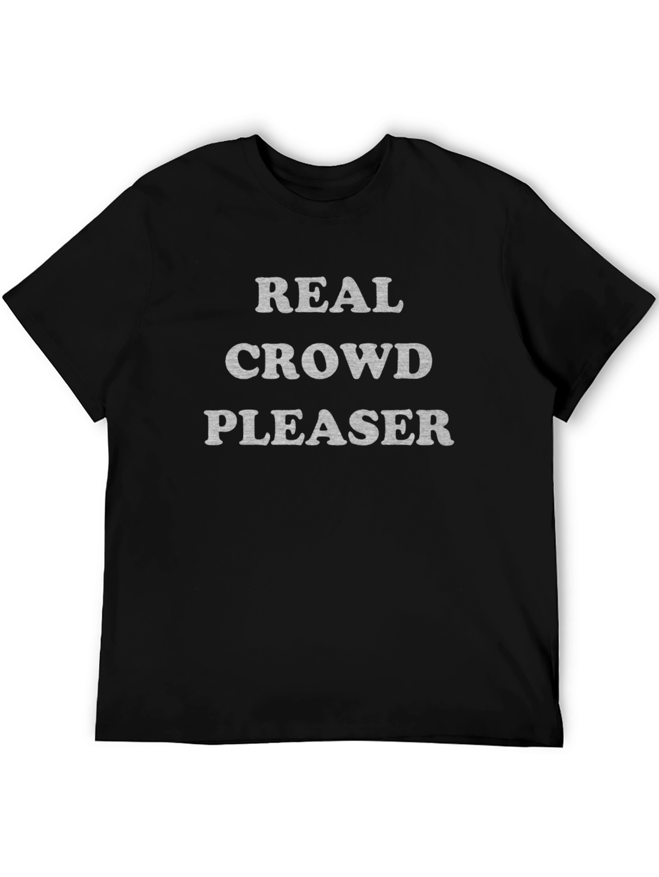 Black Real Crowd Pleaser Black Graphic Tee view 5