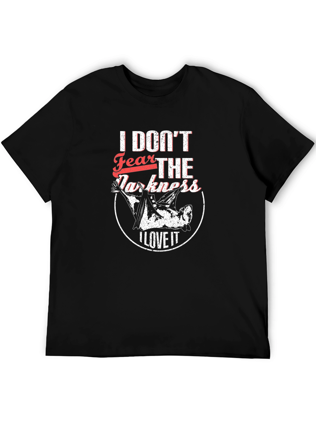 Black I Don't Fear The Darkness Black Graphic T-Shirt view 5