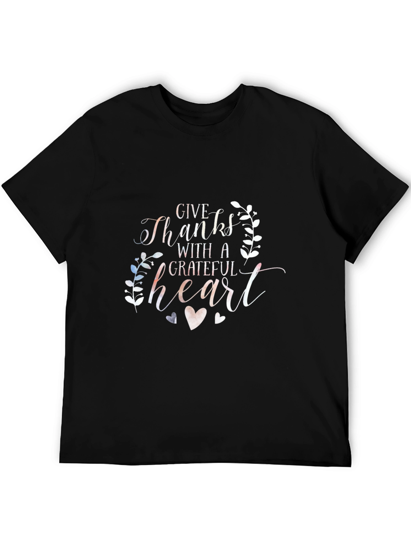 Grateful Heart Graphic Tee - Thanksgiving Shirt - 5