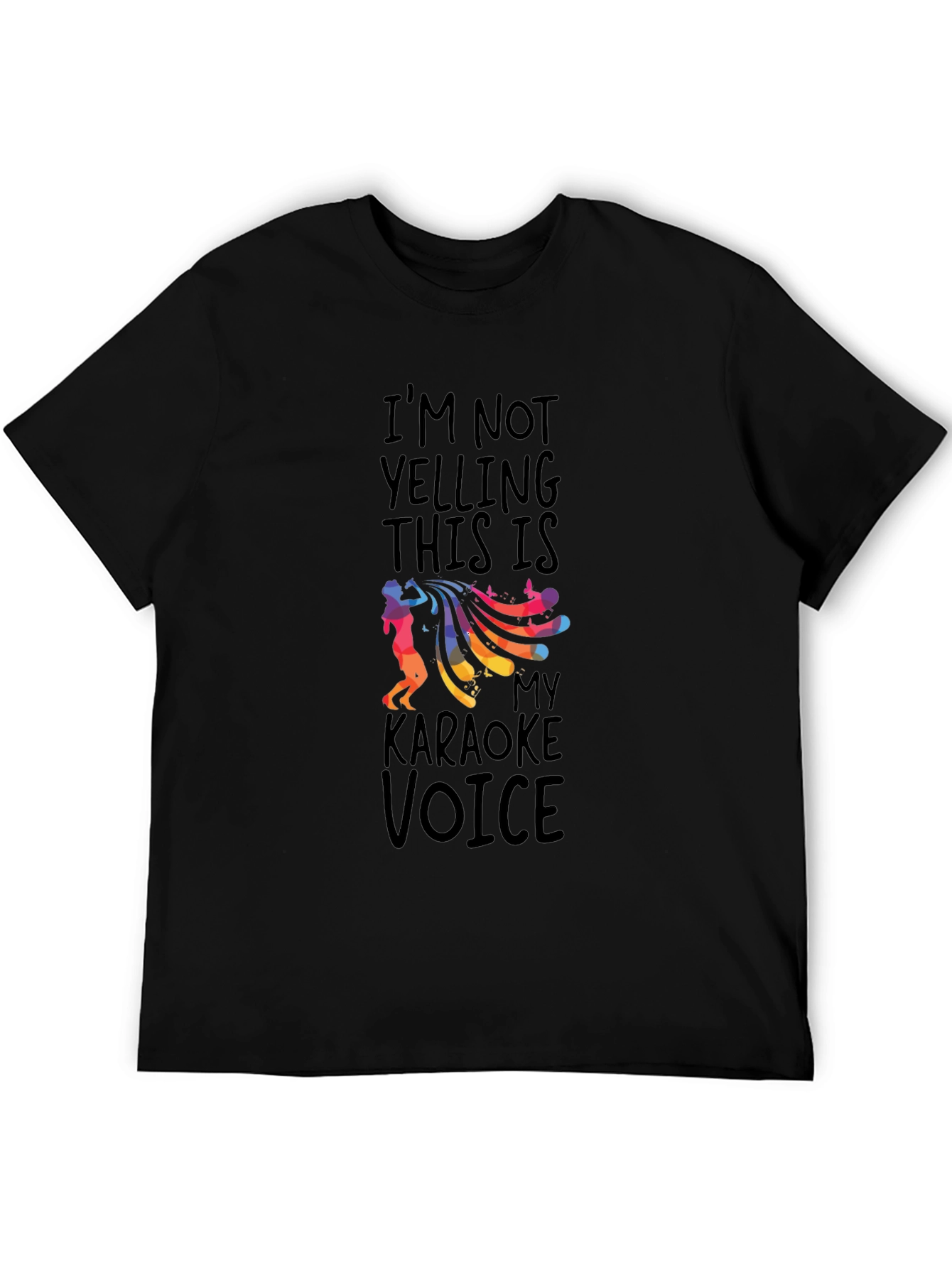 Black Karaoke Voice Graphic Tee - Black view 5