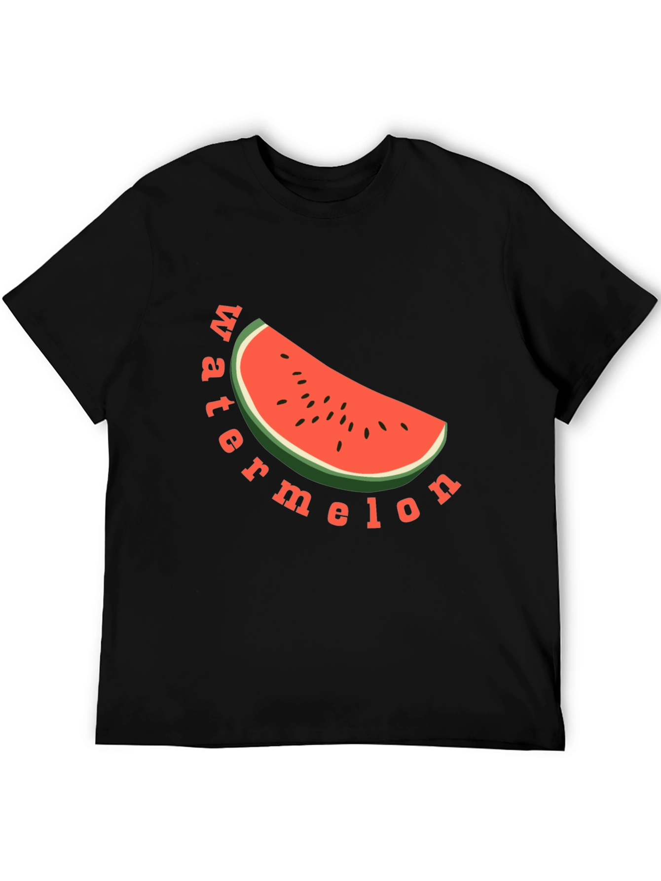 Black Watermelon Graphic Tee - Black view 5
