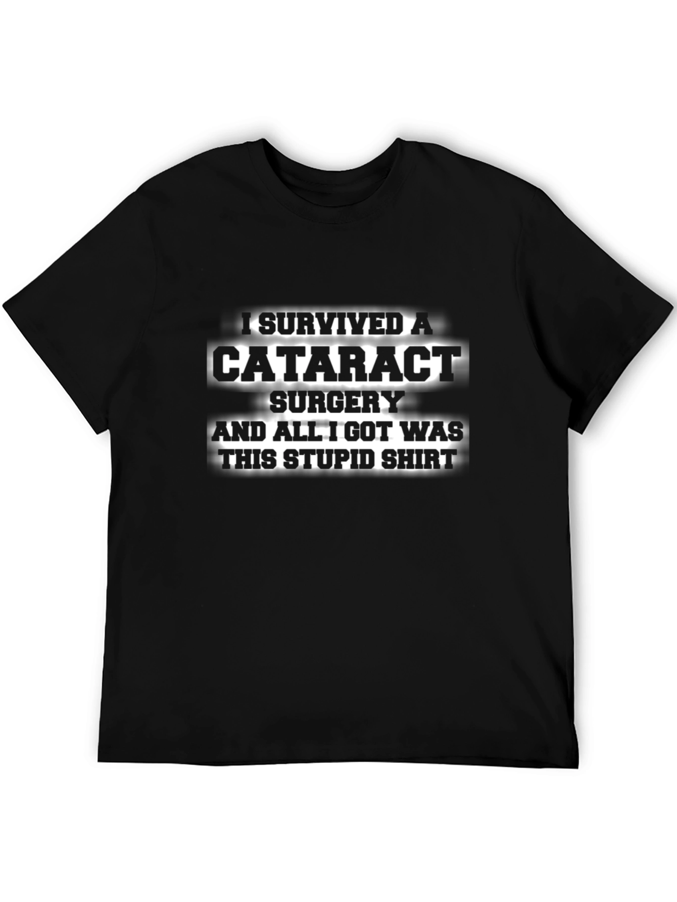 Black Cataract Surgery Survivor T-Shirt view 5