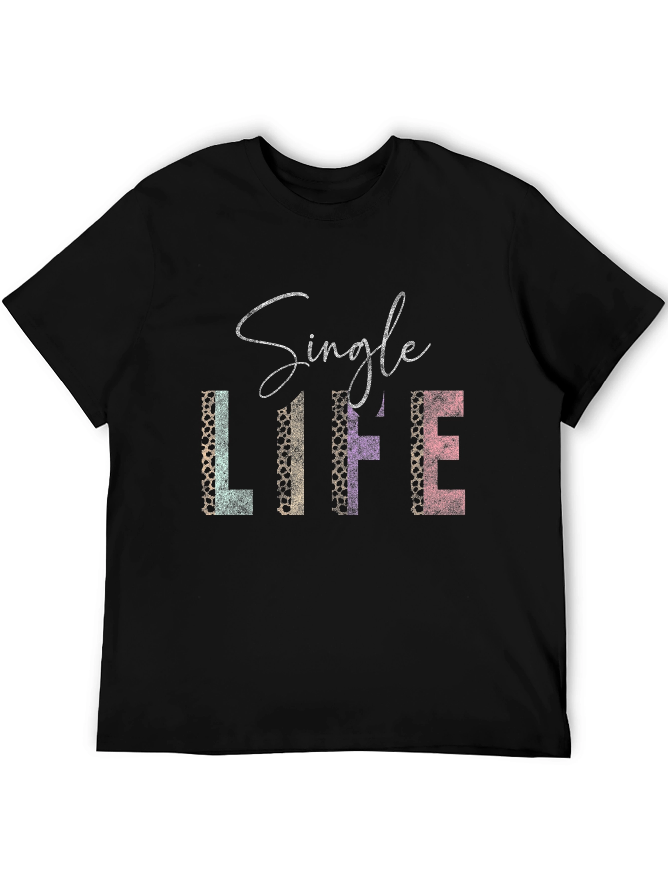 Black Single Life Graphic Tee view 5