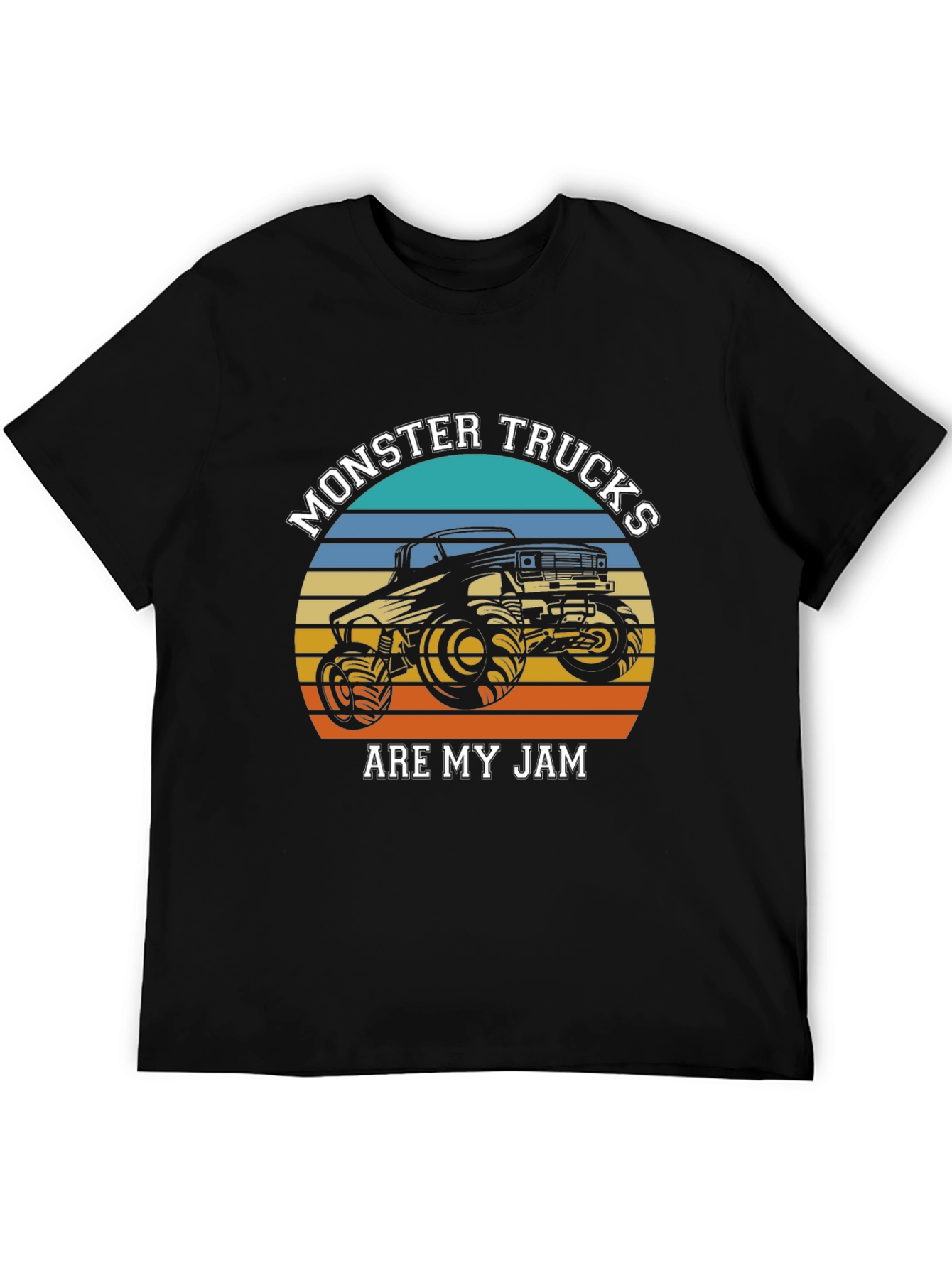 Black Monster Truck Jam Black T-Shirt view 5