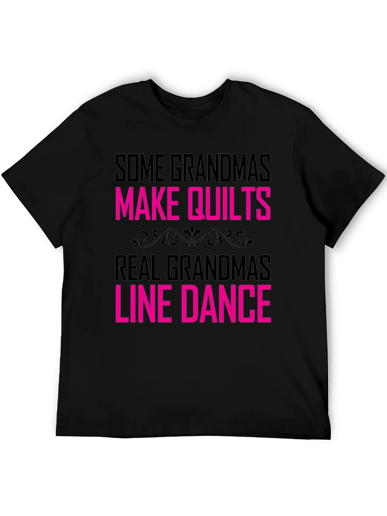 Black Funny Grandma Line Dance T-Shirt view 5