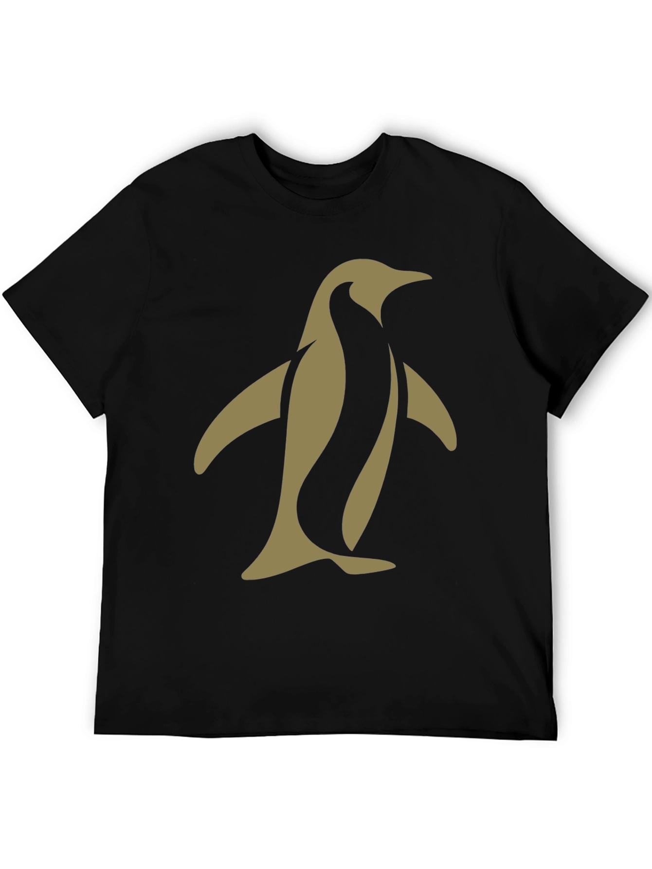 Black Penguin Graphic Tee - Modern Black T-Shirt view 5