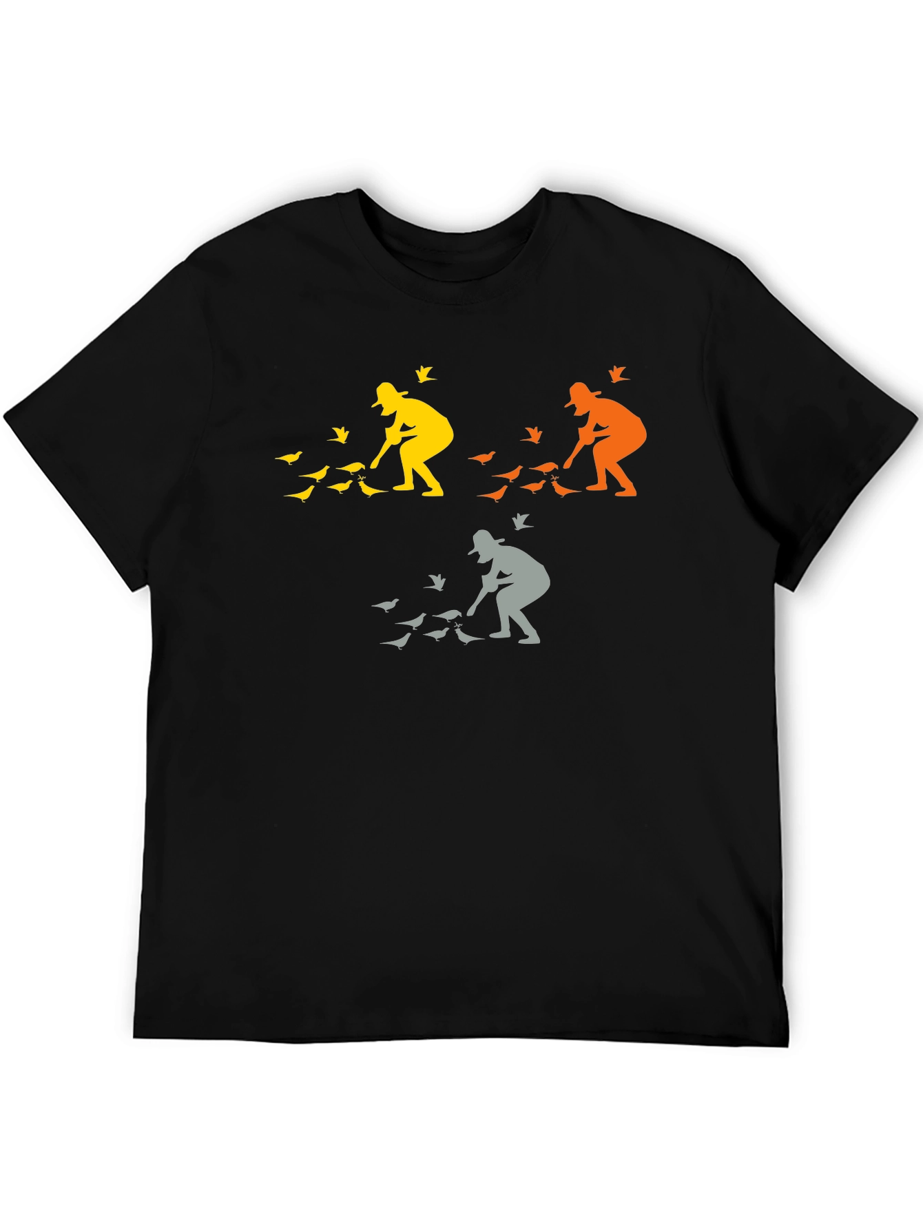 Black Bird Feeder Graphic T-Shirt view 5