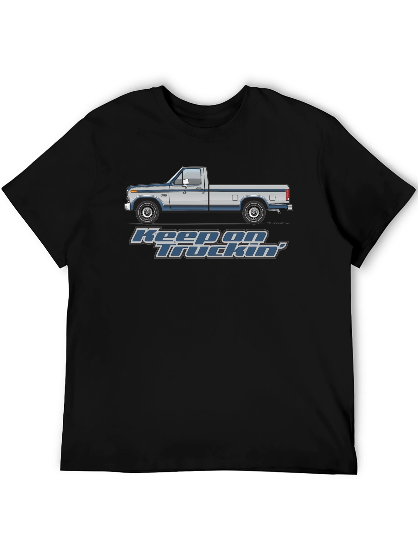 Black Keep On Truckin' T-Shirt view 5