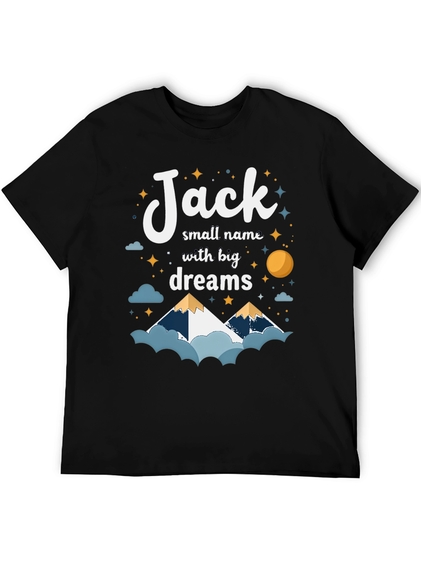 Black Jack Small Name, Big Dreams Graphic T-Shirt view 5