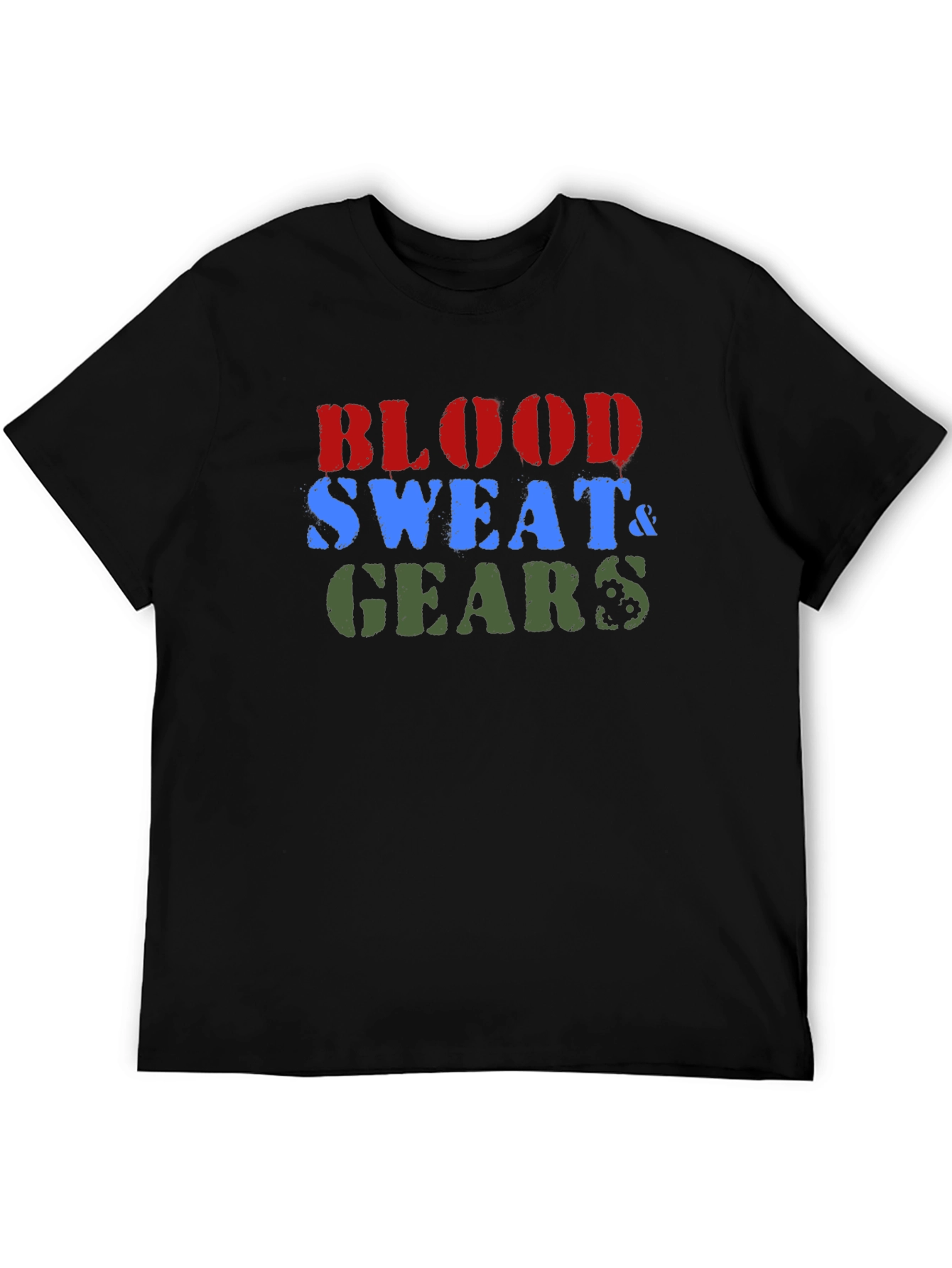 Black Blood Sweat & Gears Black T-Shirt view 5