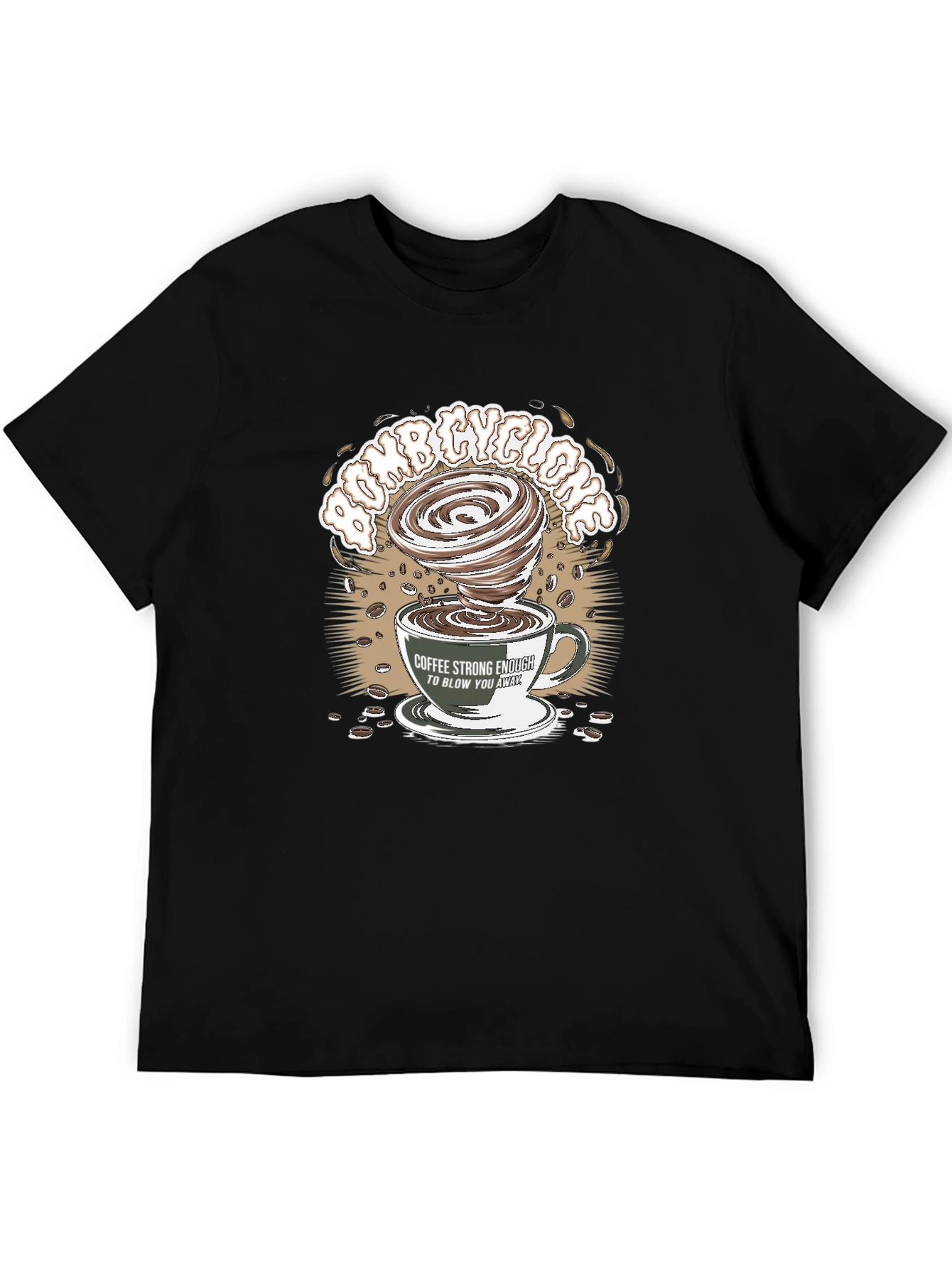 Black Bomb Cyclone Coffee T-Shirt view 5