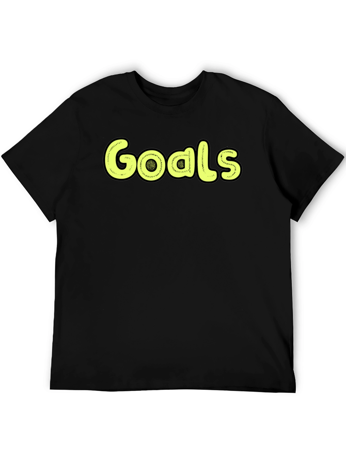 Black Goals Graphic Tee - Stylish Black T-Shirt view 5