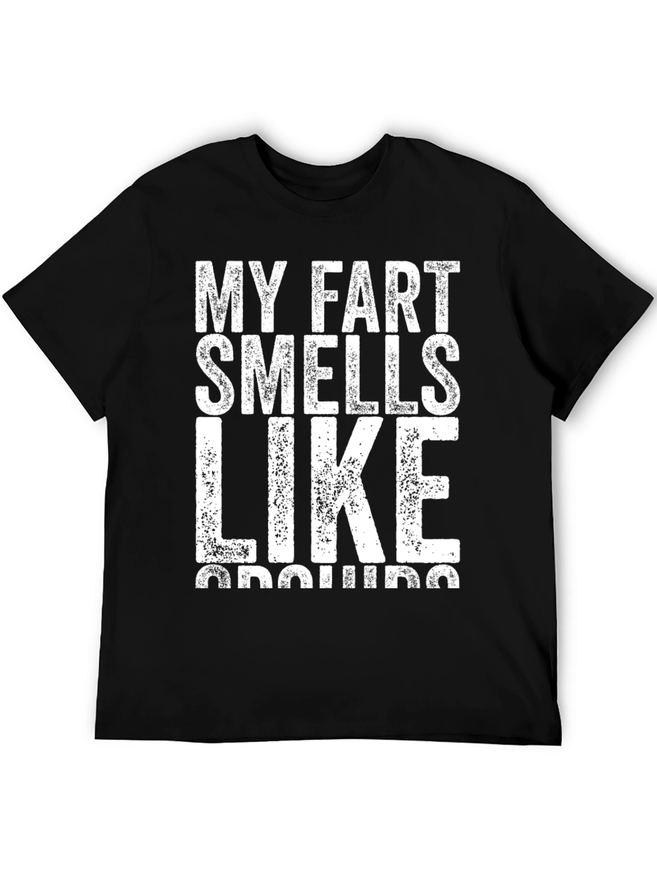 Black My Fart Smells Like Gasoline Graphic T-Shirt view 5