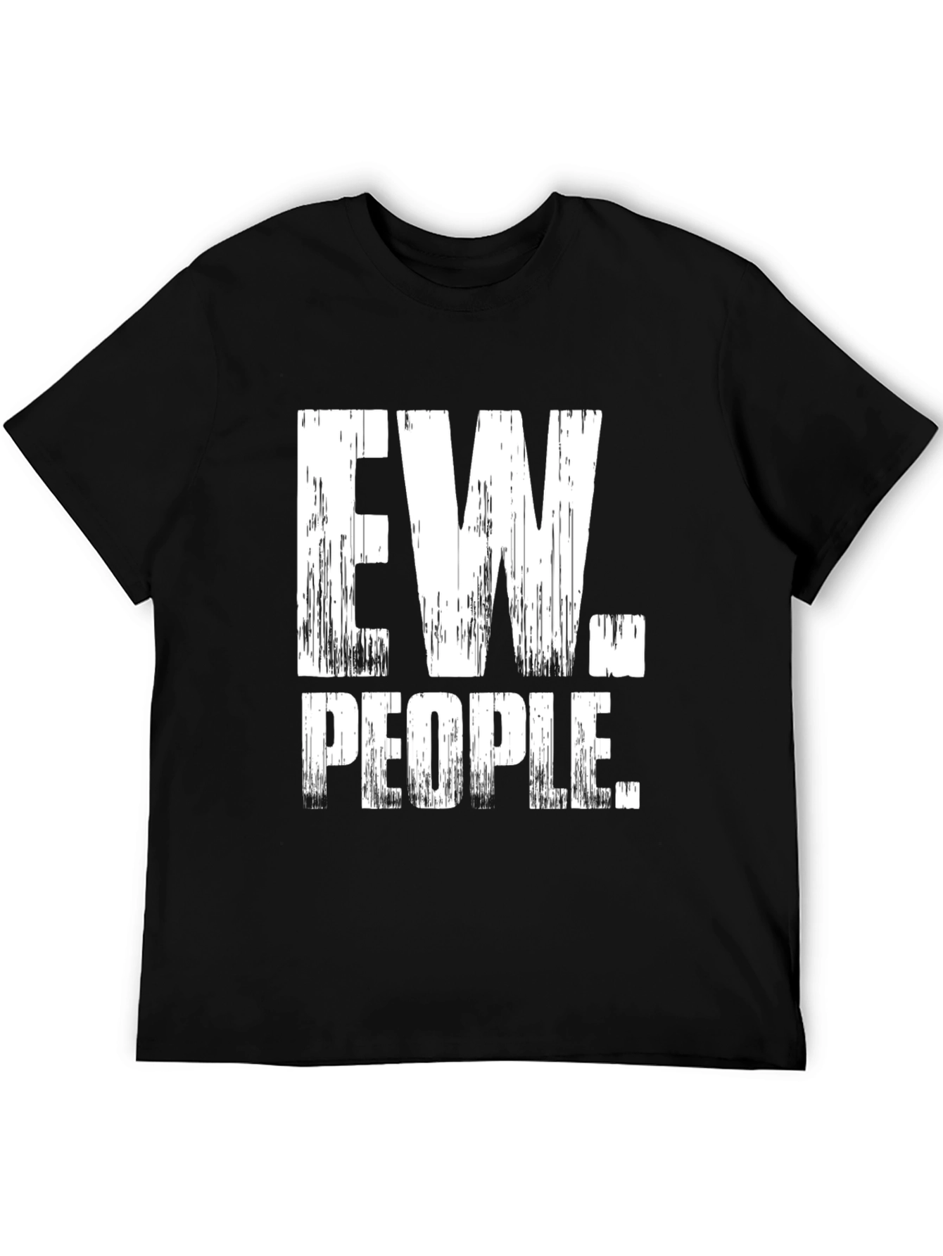Black Ew People Graphic Tee - Funny Introvert Shirt view 5