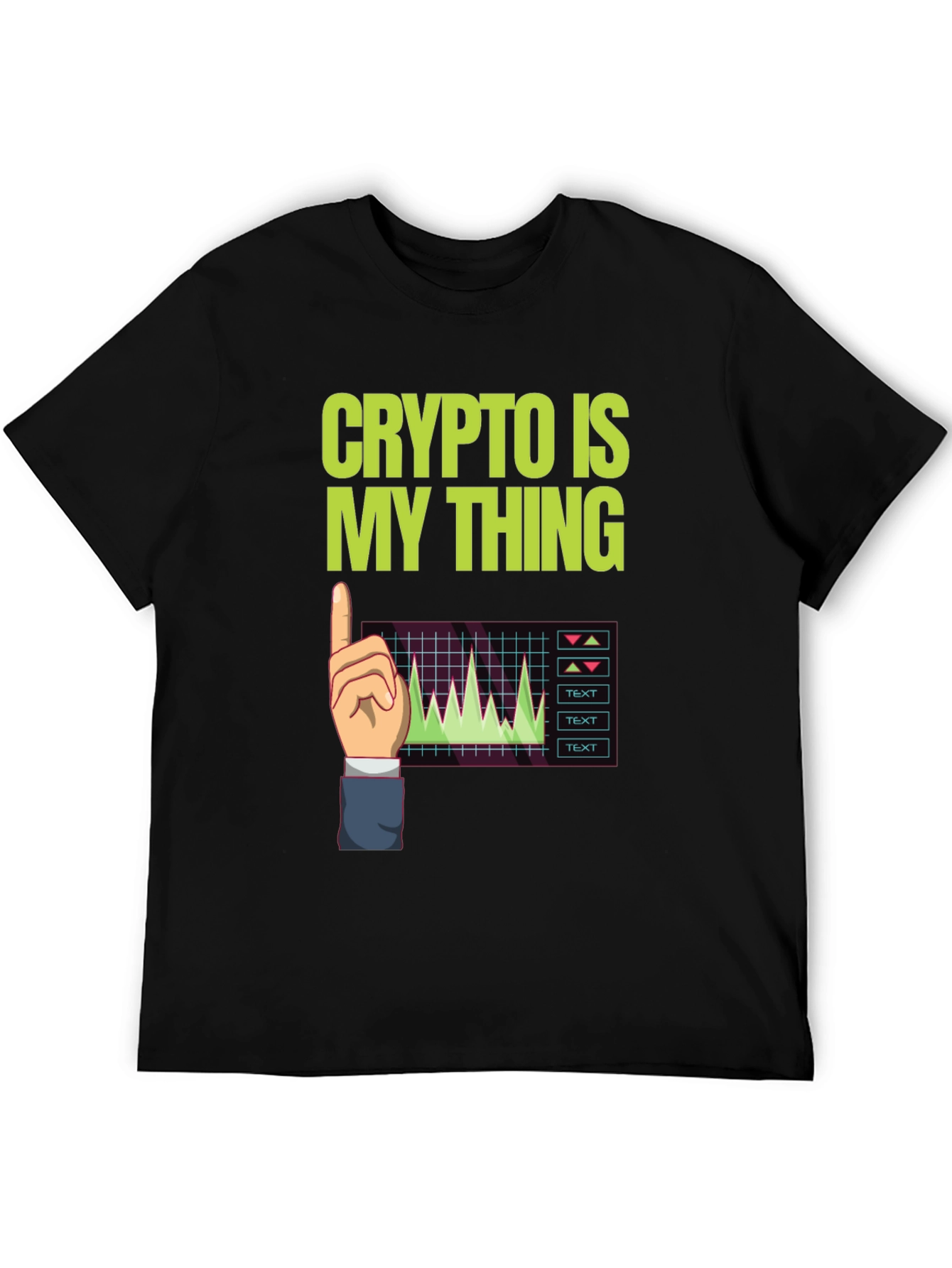 Black Crypto Is My Thing Graphic T-Shirt view 5
