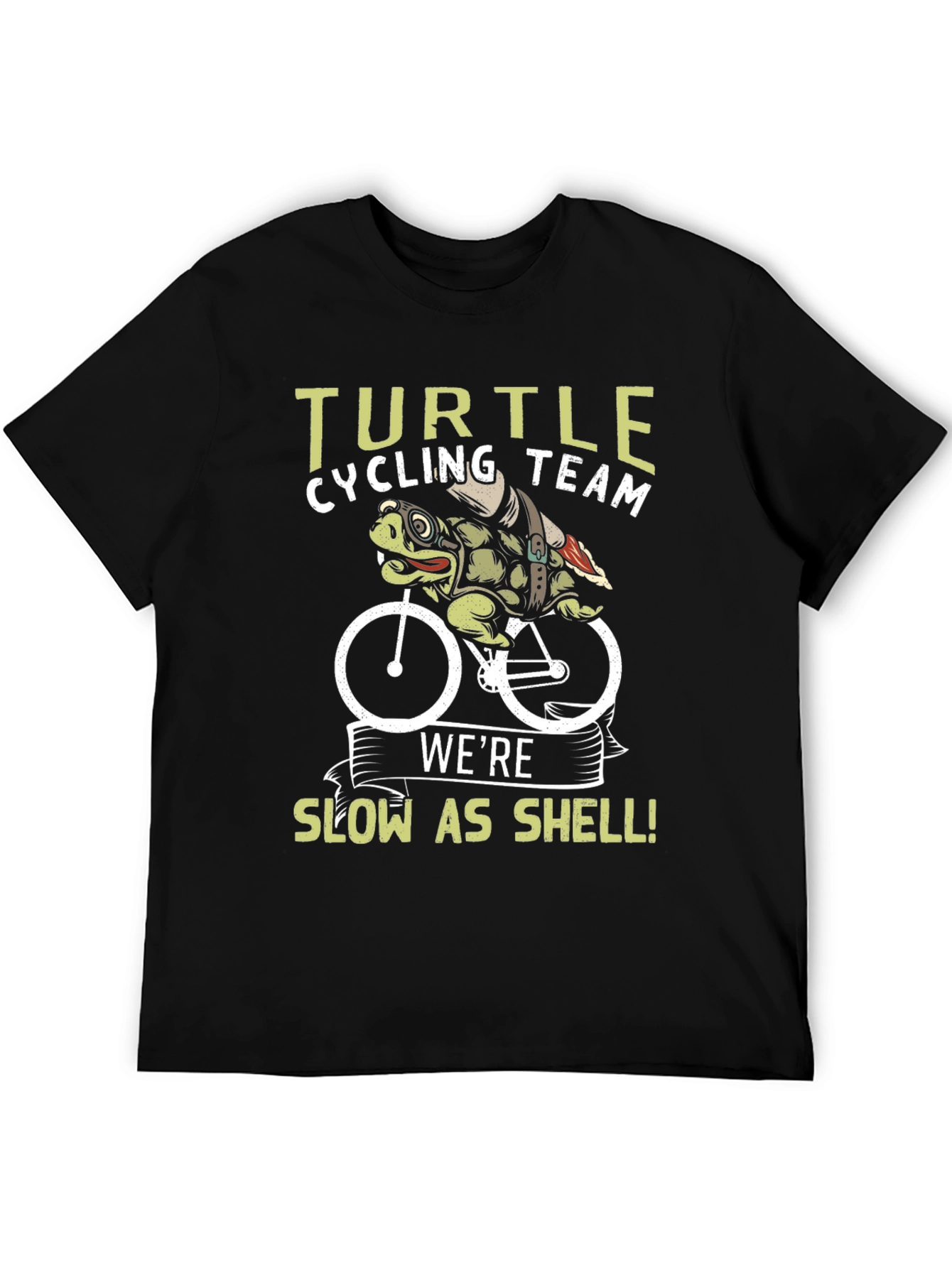 Black Turtle Cycling Team T-Shirt - Slow As Shell! view 5