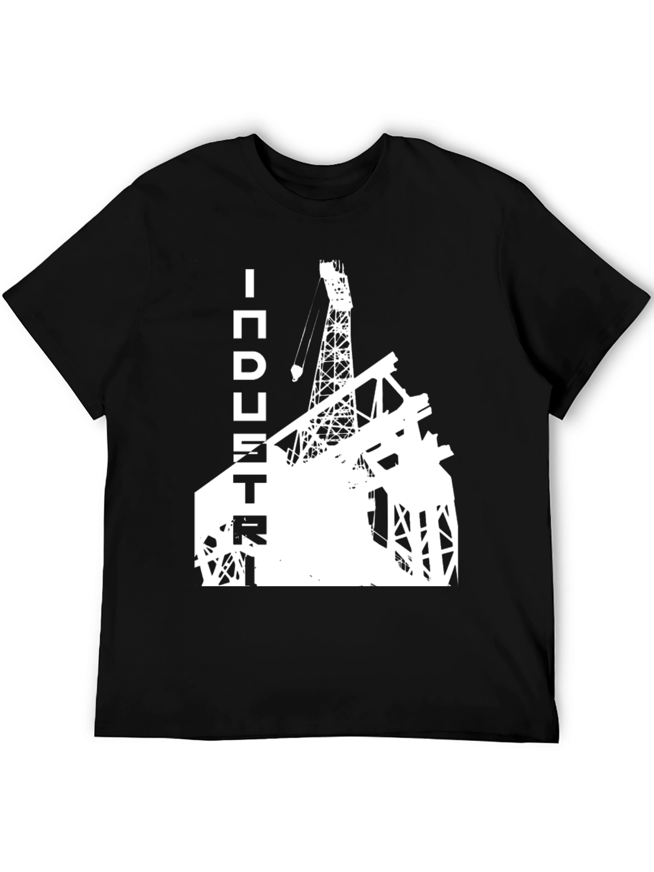 Black Industry Derrick Graphic Tee - Black view 5