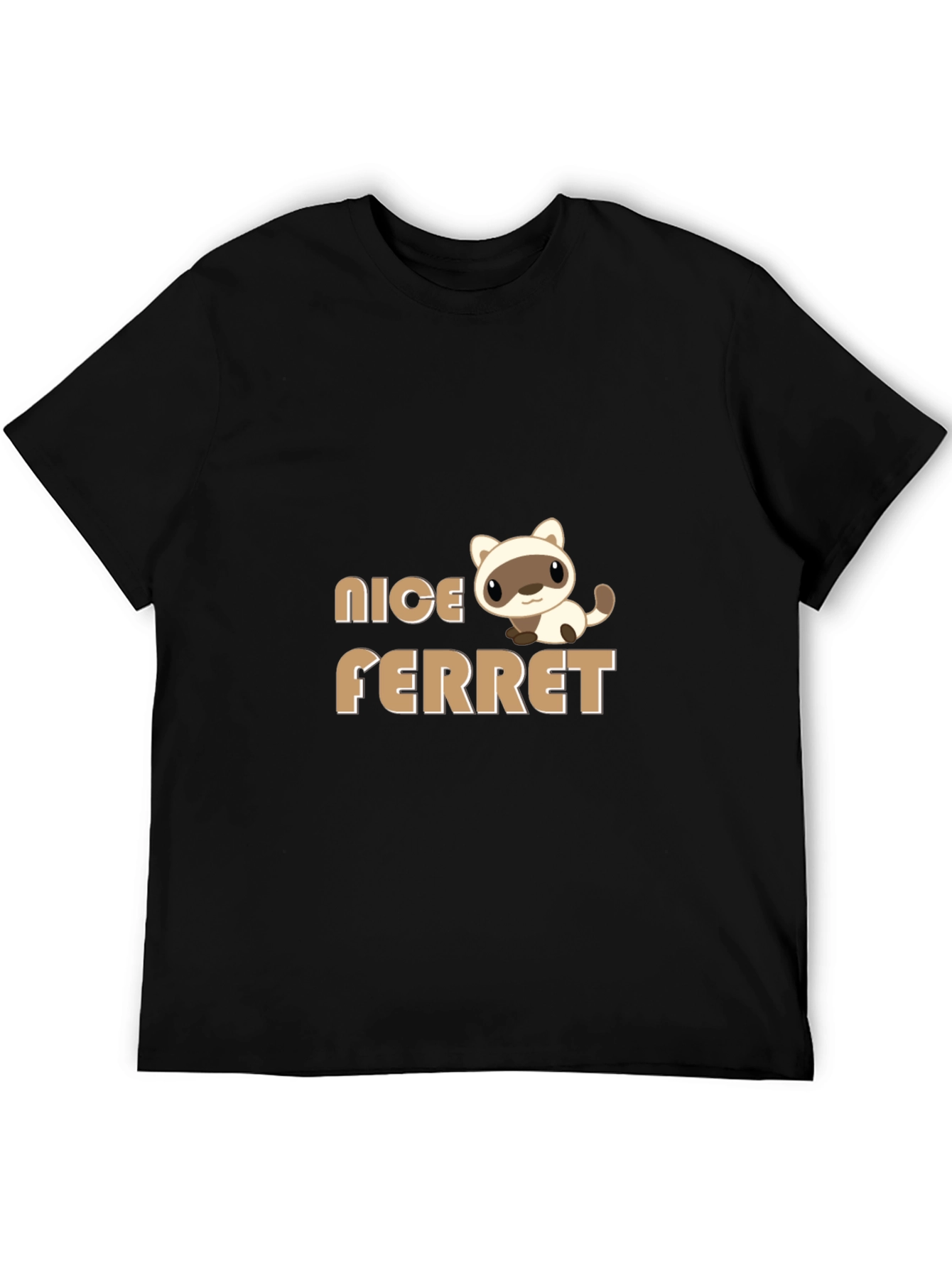 Black Nice Ferret T-Shirt view 5