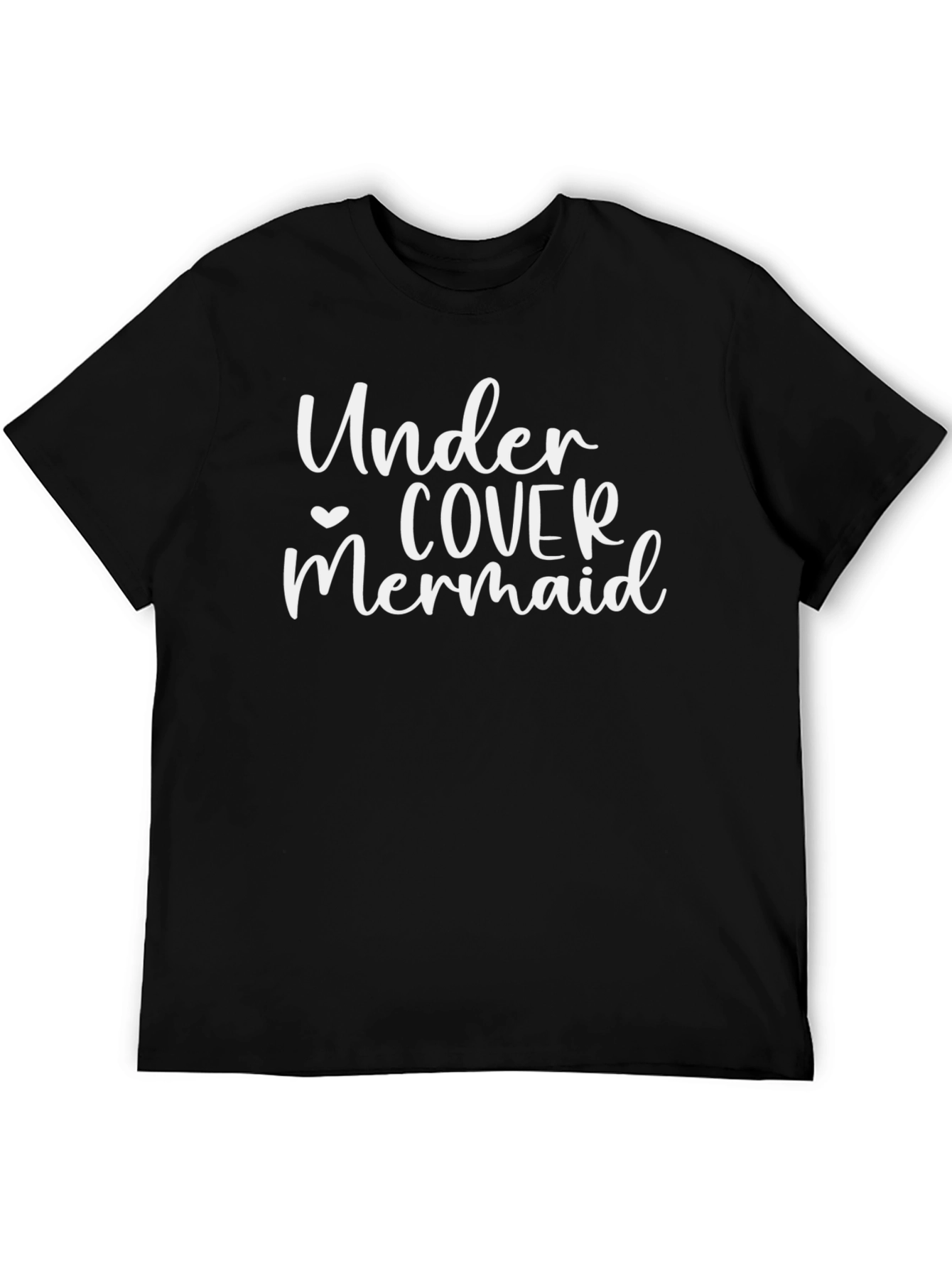 Black Undercover Mermaid Graphic Tee - Casual Black T-Shirt view 5