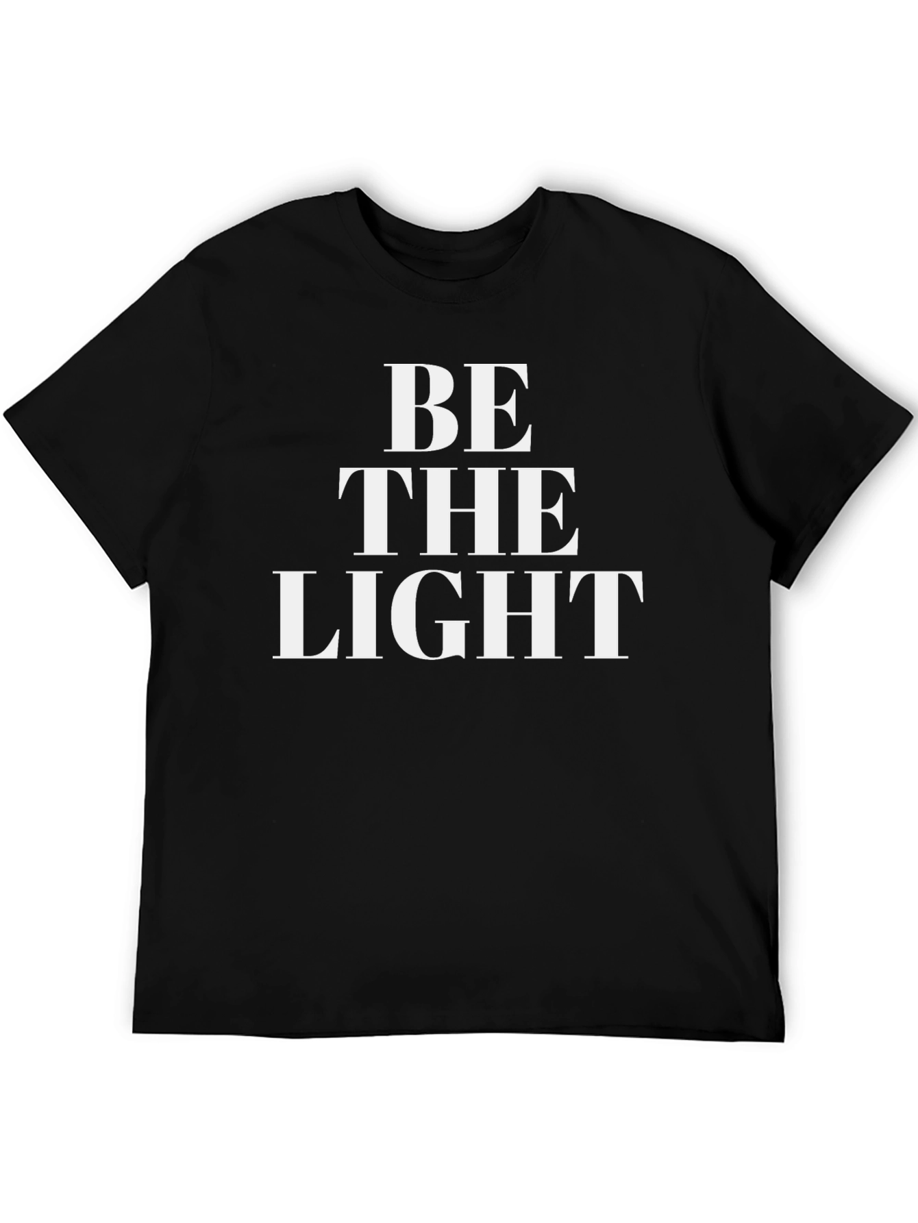 Black Be The Light Graphic Tee - Black Unisex T-Shirt view 5
