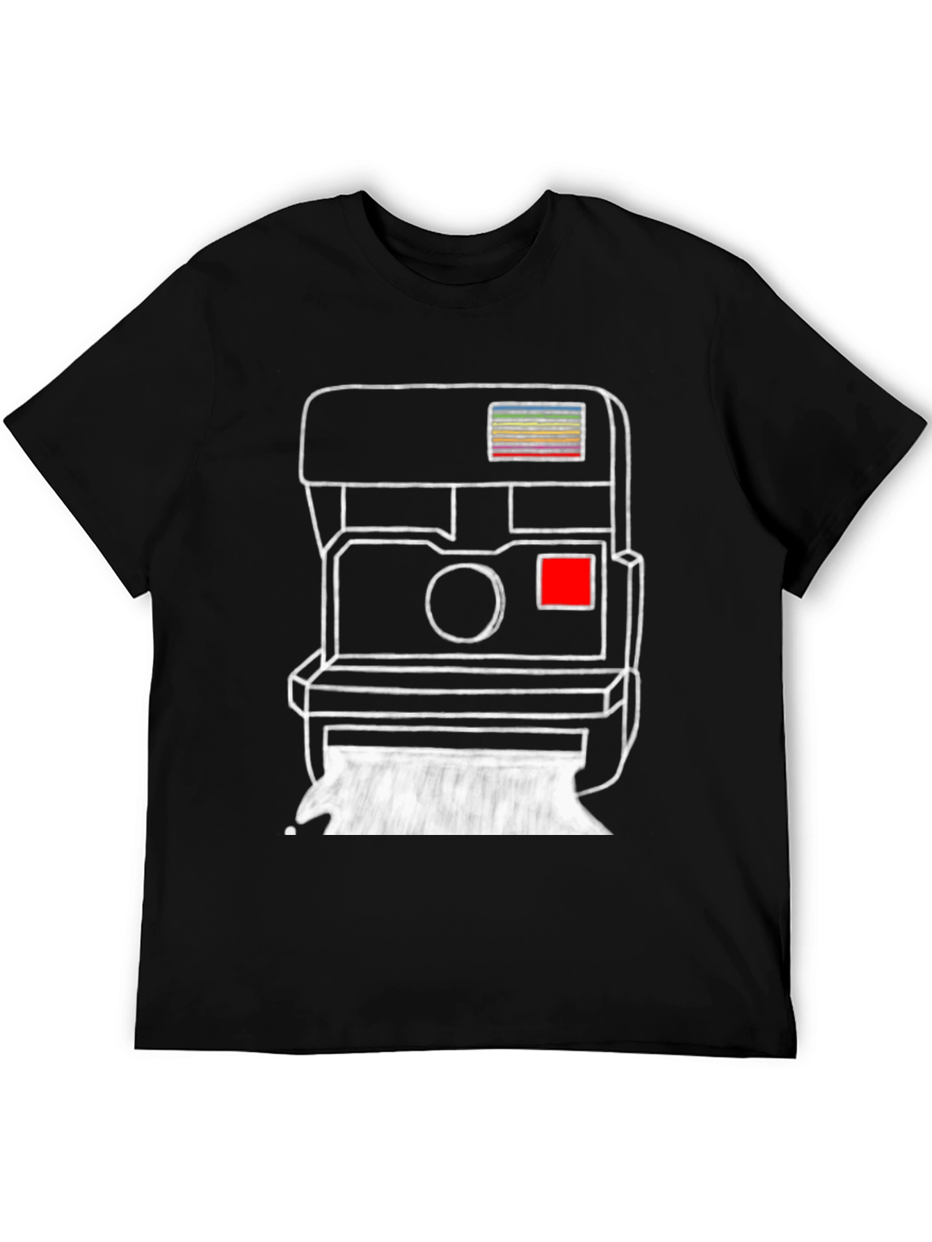 Black Retro Camera Graphic Tee - Stylish & Unique T-Shirt view 5