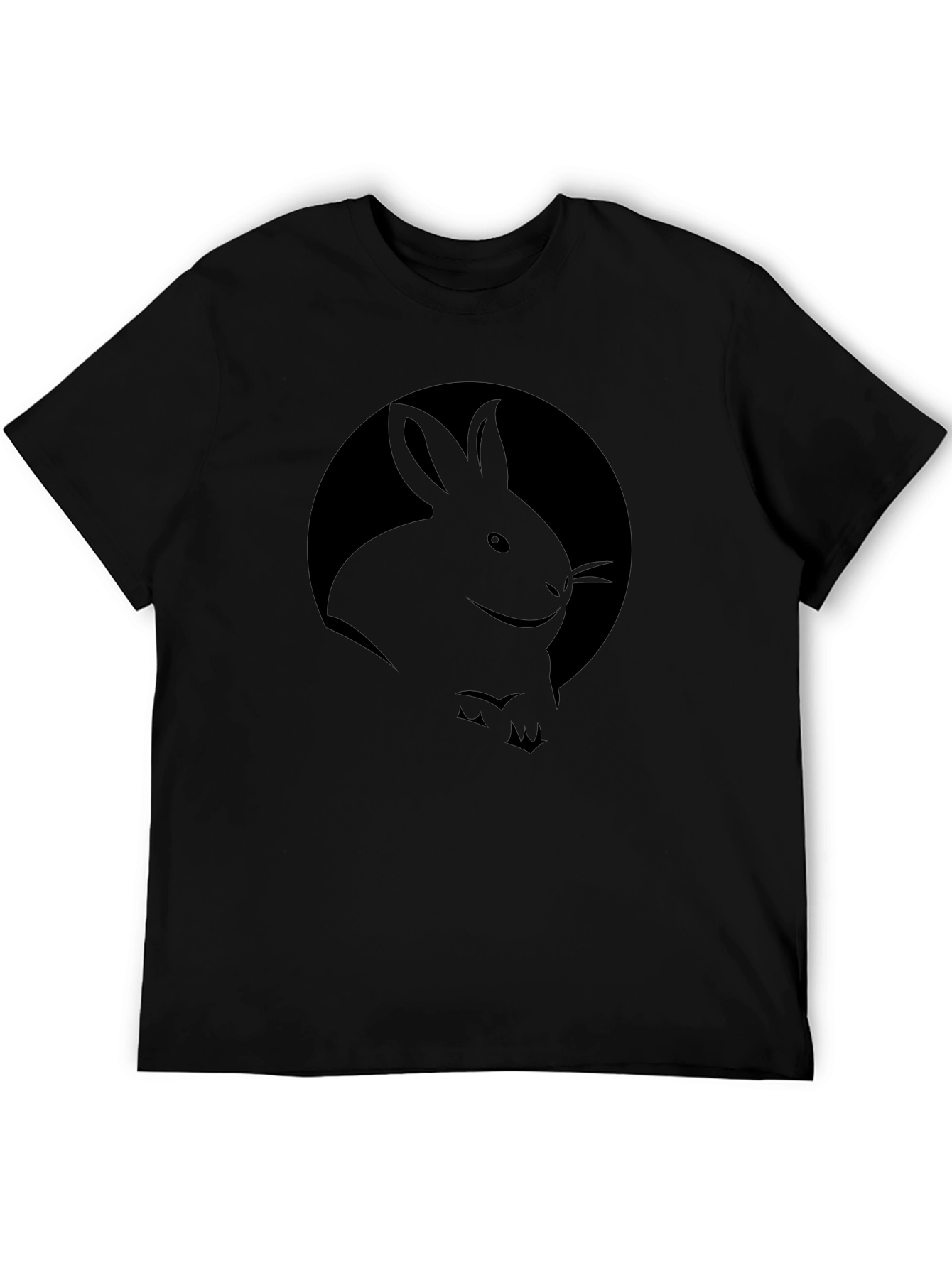 Black Rabbit Graphic Black T-Shirt view 5