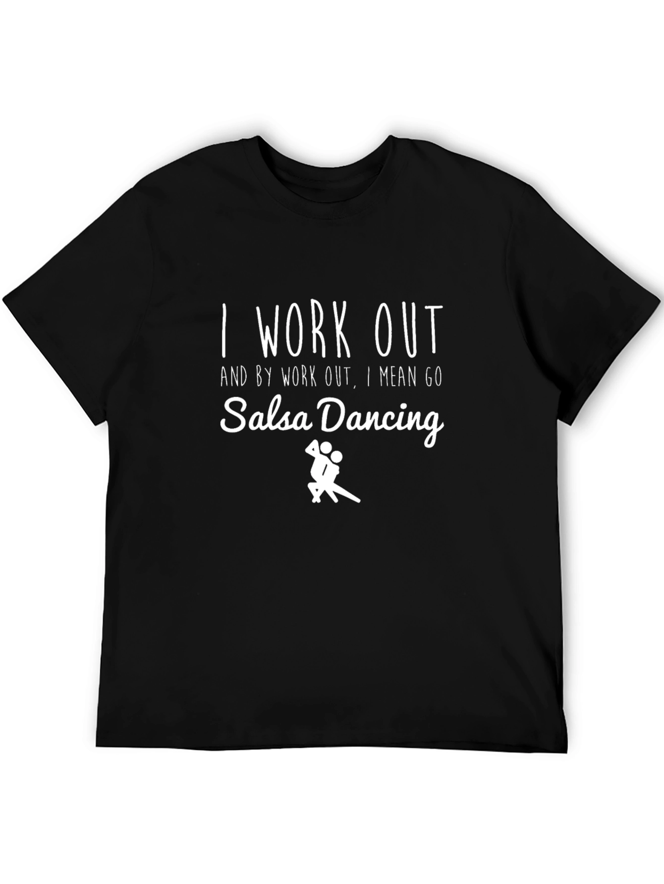 Black Salsa Dancing Workout Tee view 5