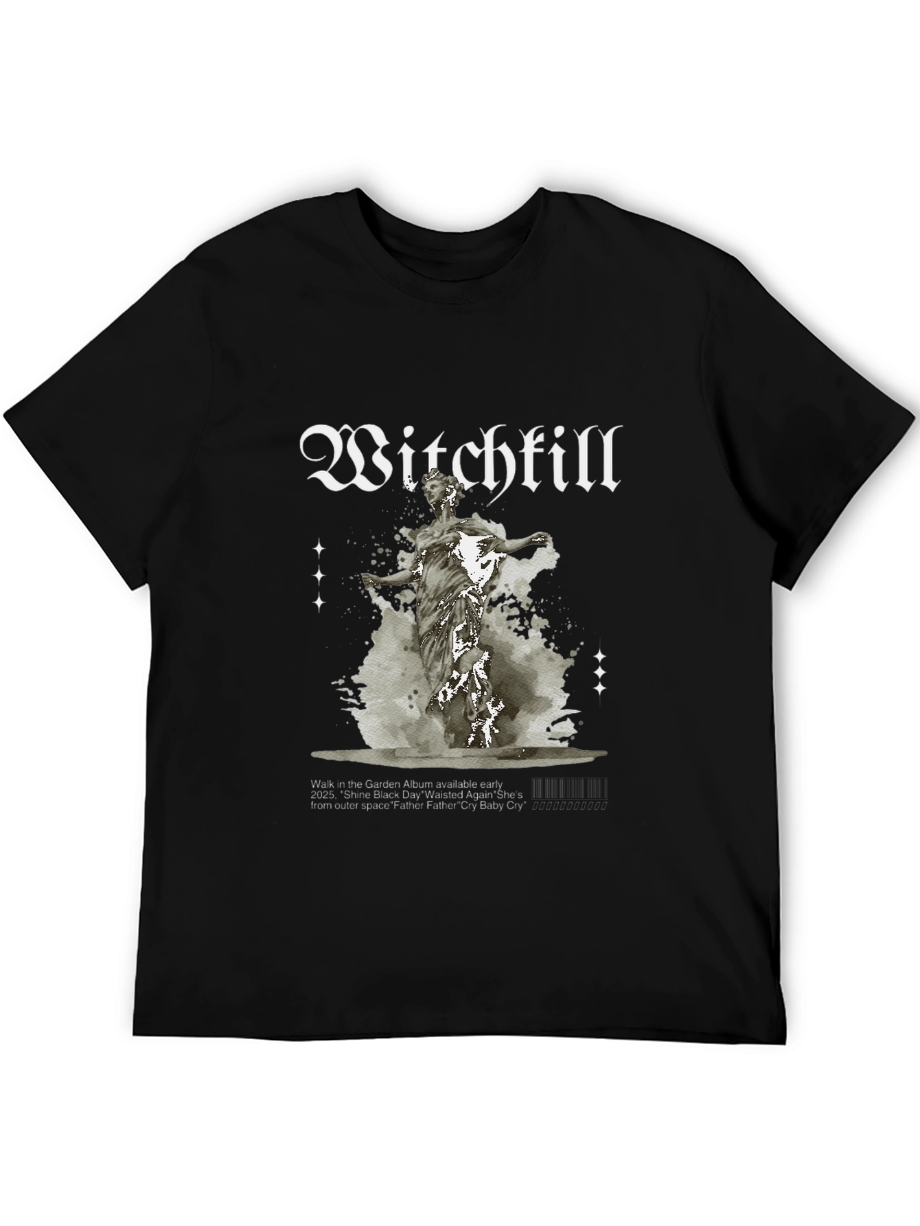 Black Witchkill Graphic Print Black T-Shirt view 5