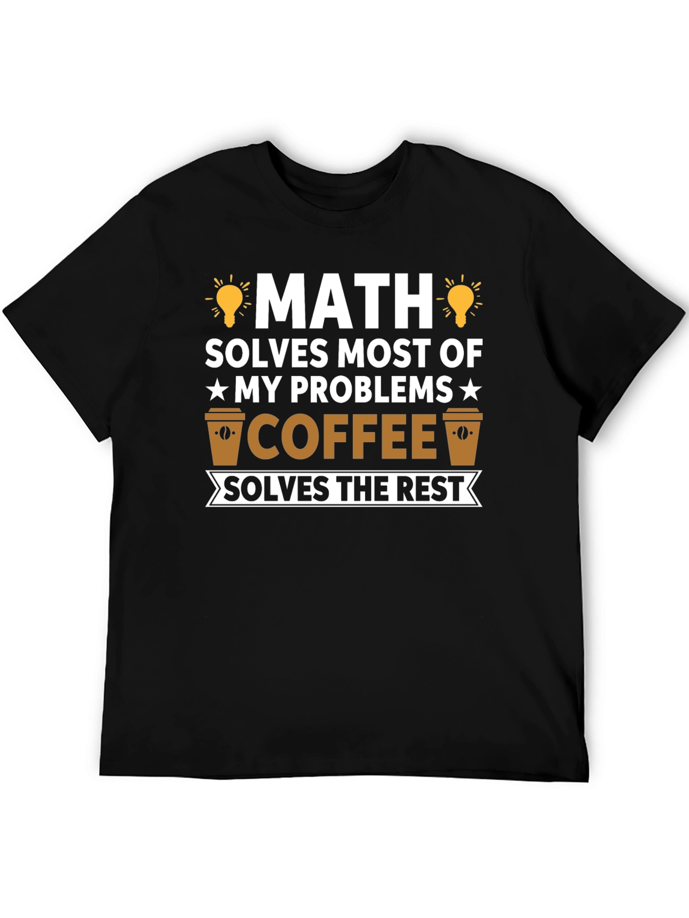 Black Math & Coffee T-Shirt view 5