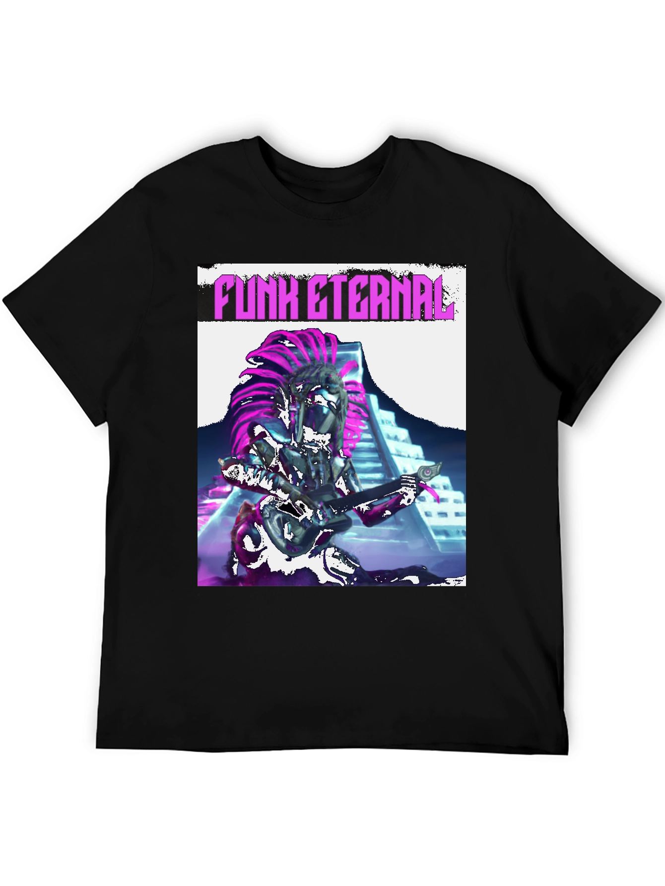 Black Funk Eternal T-Shirt - Stylish Graphic Tee view 5