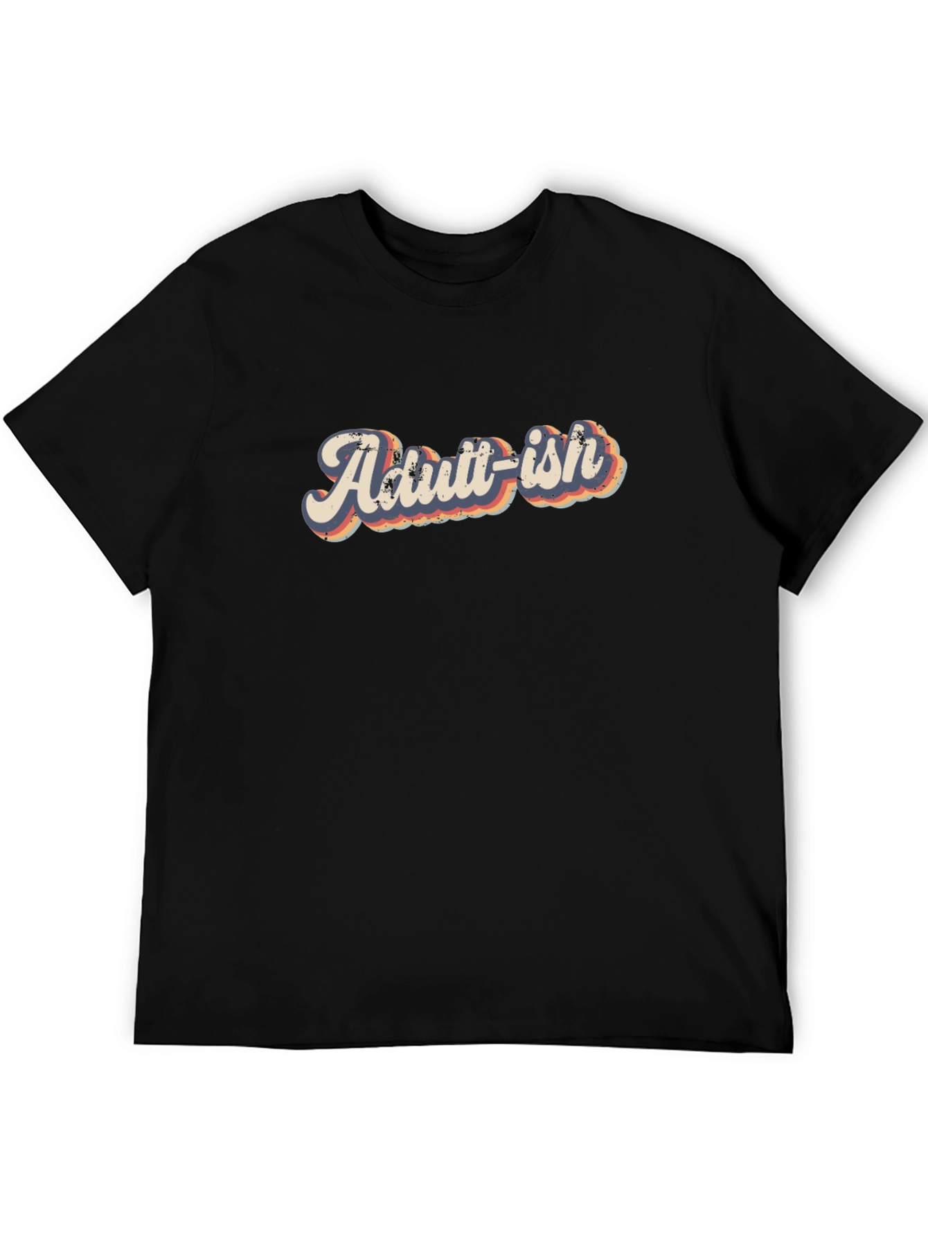 Black Adult-ish Retro T-Shirt view 5