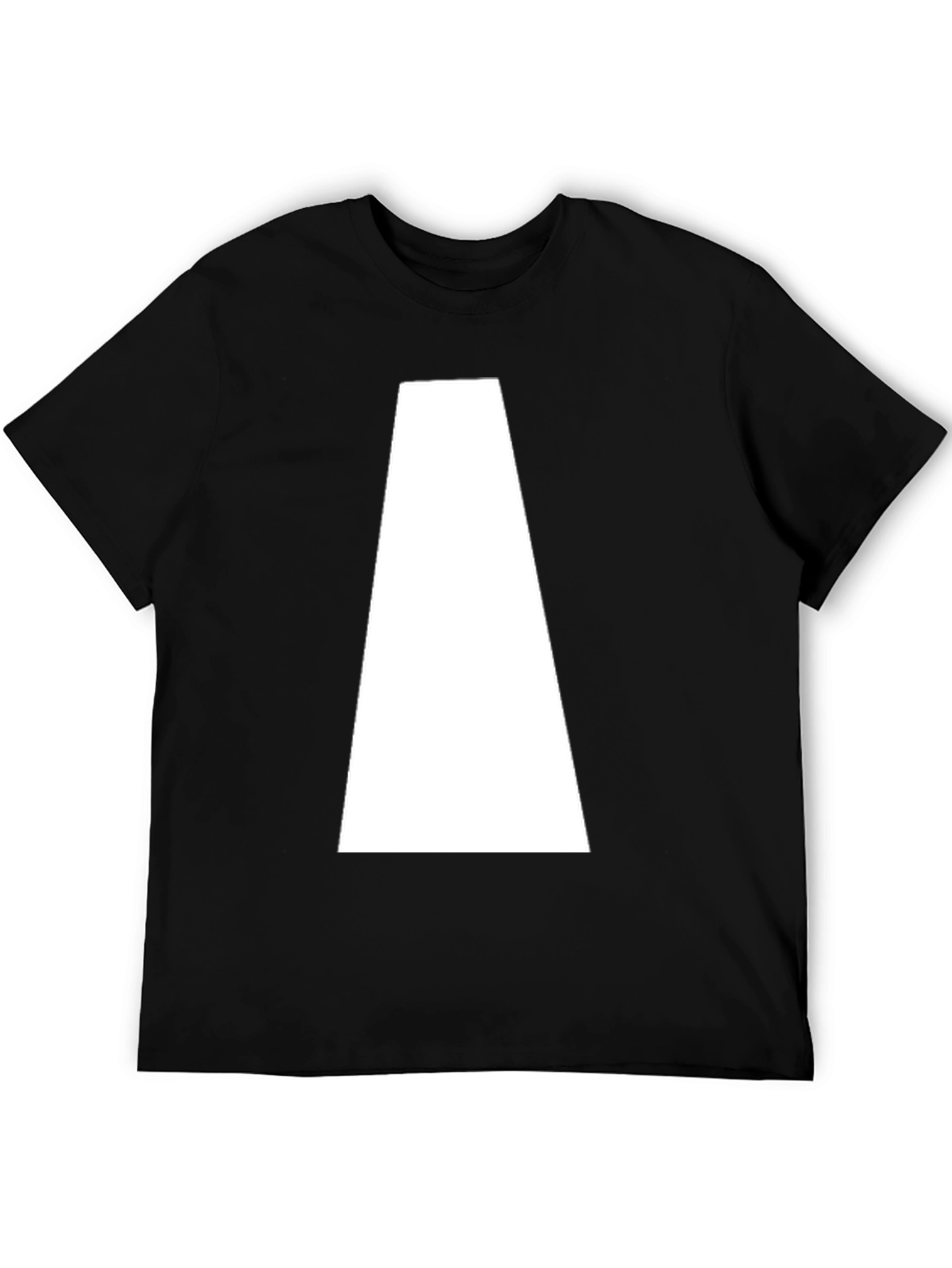 Black Geometric Graphic Tee - Black view 5