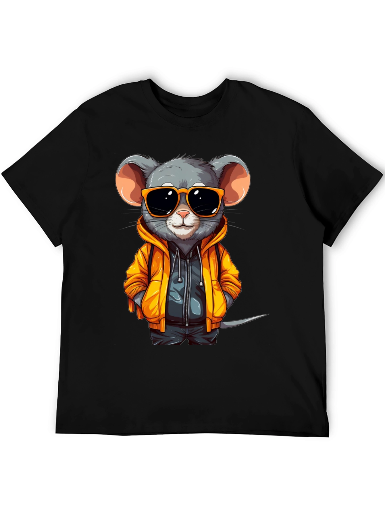Black Cool Mouse T-Shirt: Fun, Stylish, and Unique! view 5