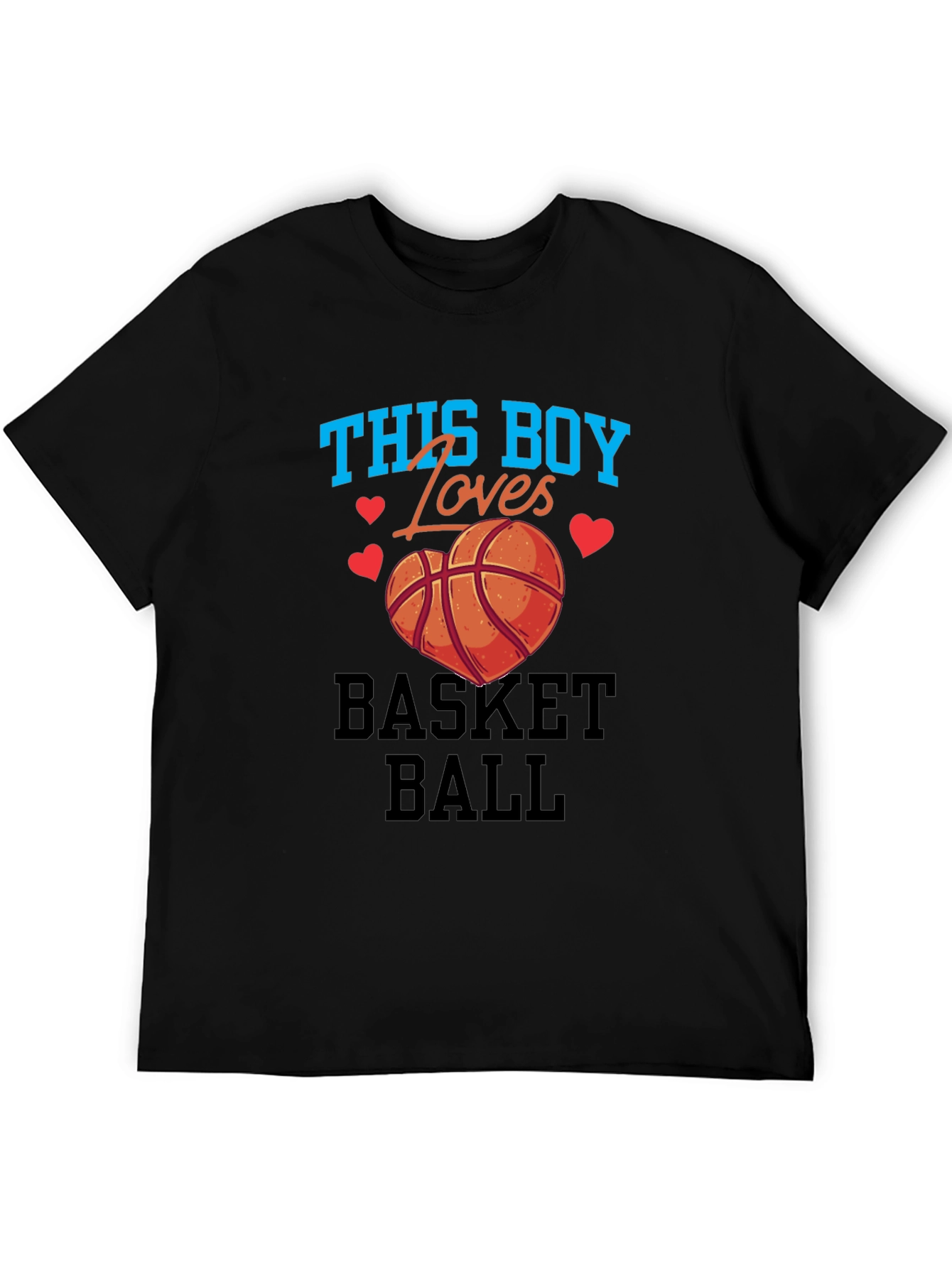 Black Basketball Lover T-Shirt view 5