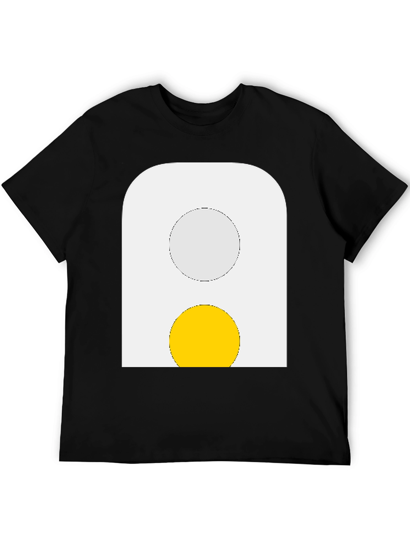 Black Egg Graphic Tee - Black Cotton Shirt view 5