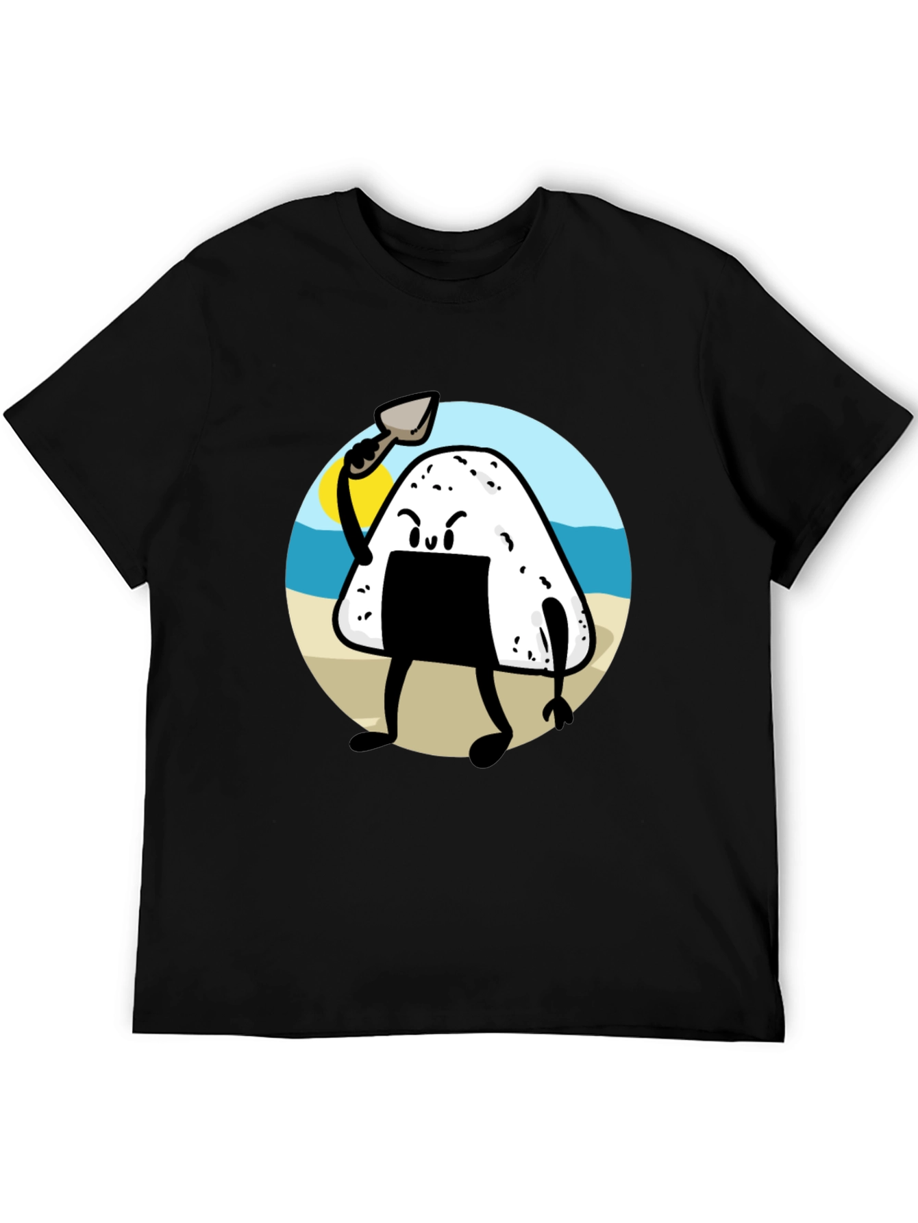 Black Onigiri Warrior Tee view 5