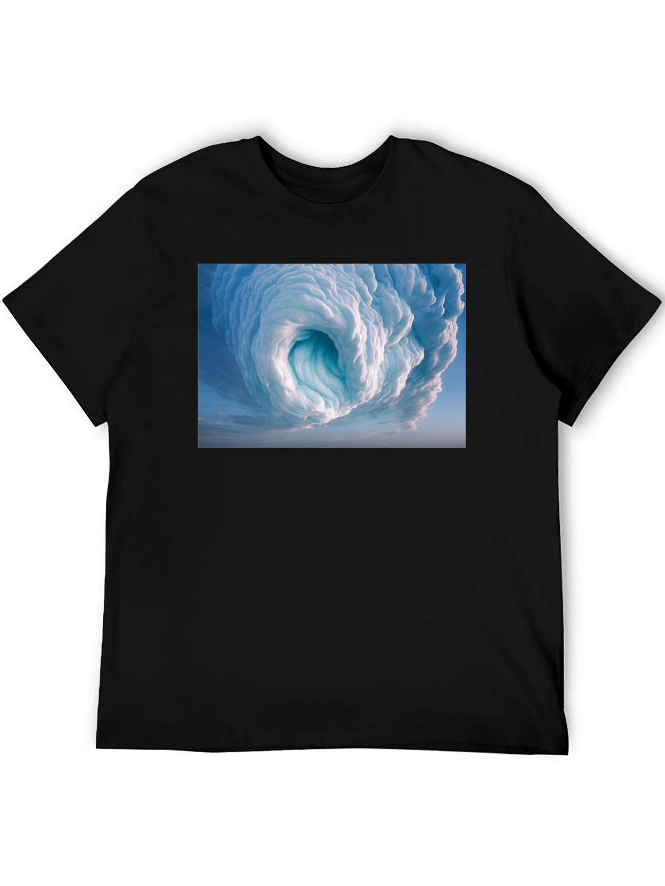 Black Cloud Vortex Graphic Tee - Black view 5