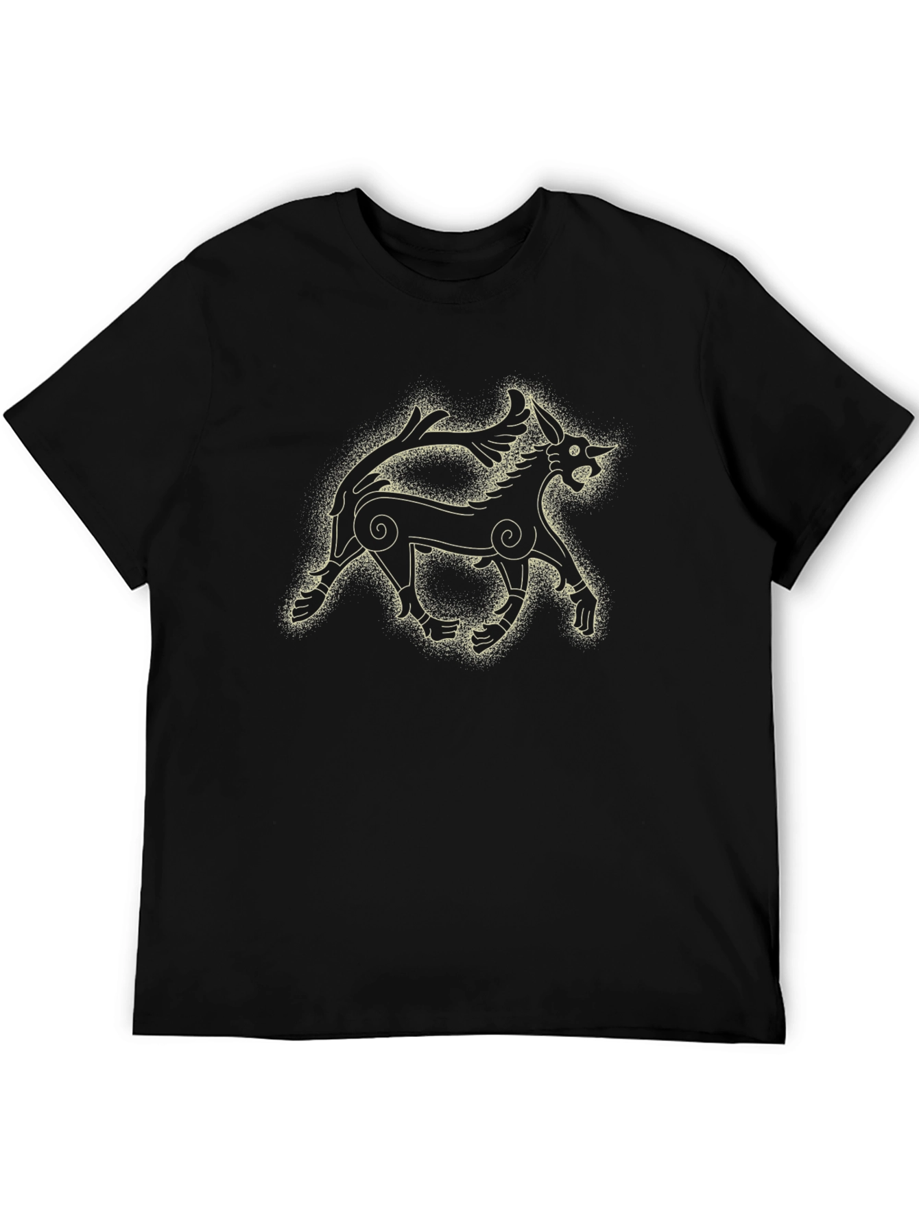Black Mythical Creature Graphic T-Shirt view 5