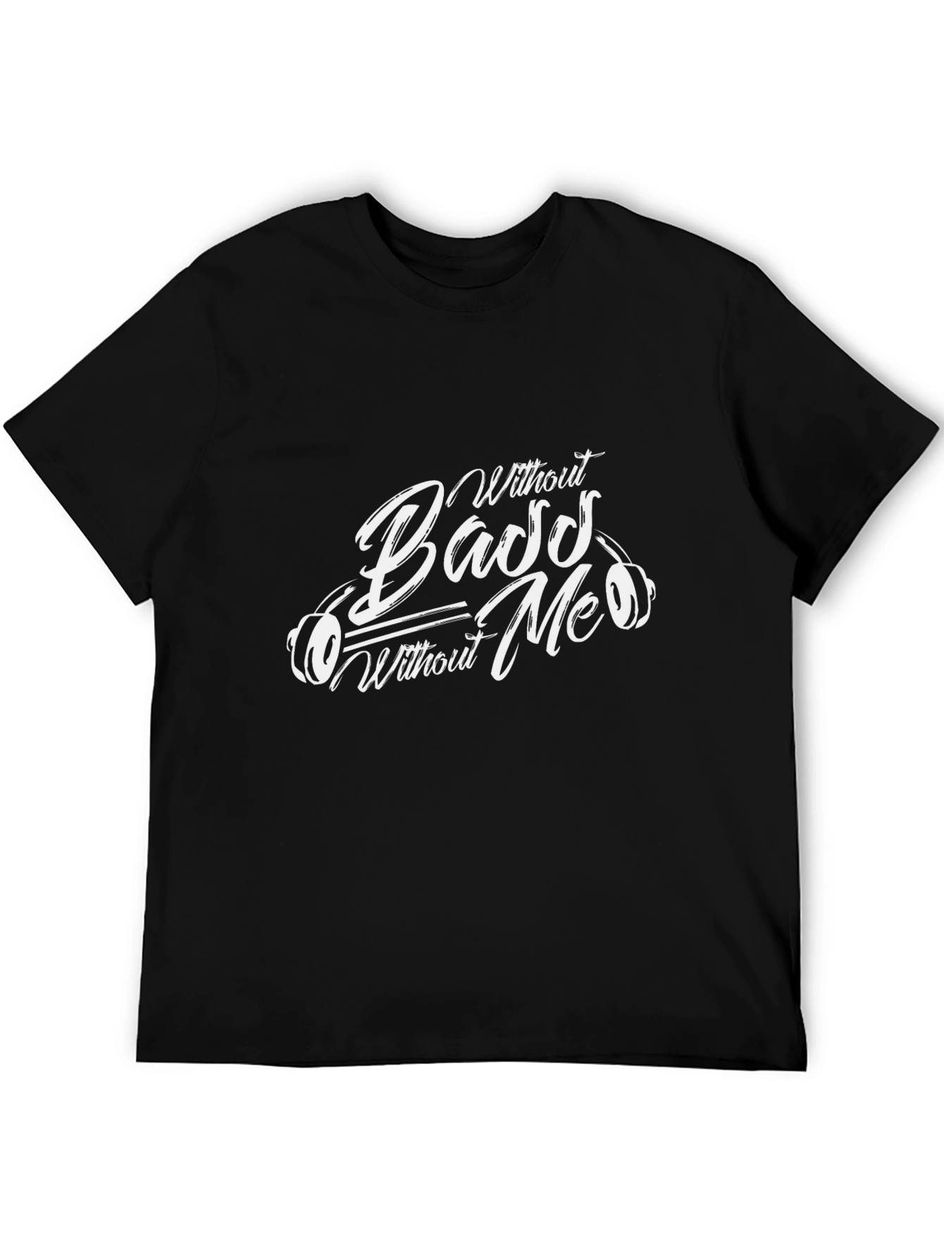 Bass Without Me T-Shirt - Black Graphic Tee - 5