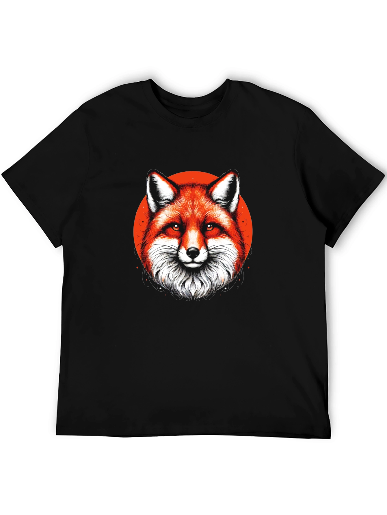 Black Fox Graphic Black T-Shirt - Stylish Animal Tee view 5
