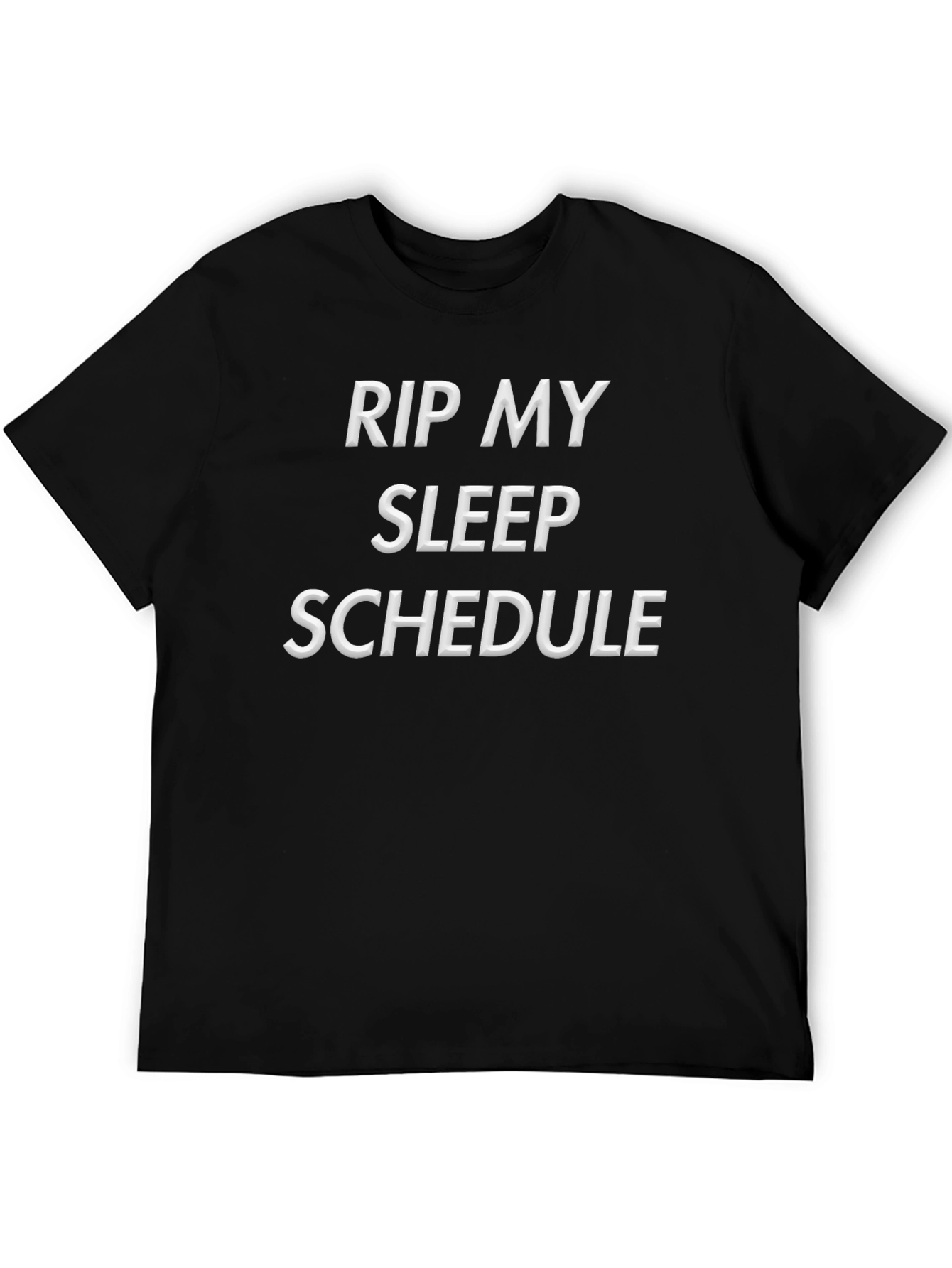 Black RIP My Sleep Schedule Graphic Tee view 5