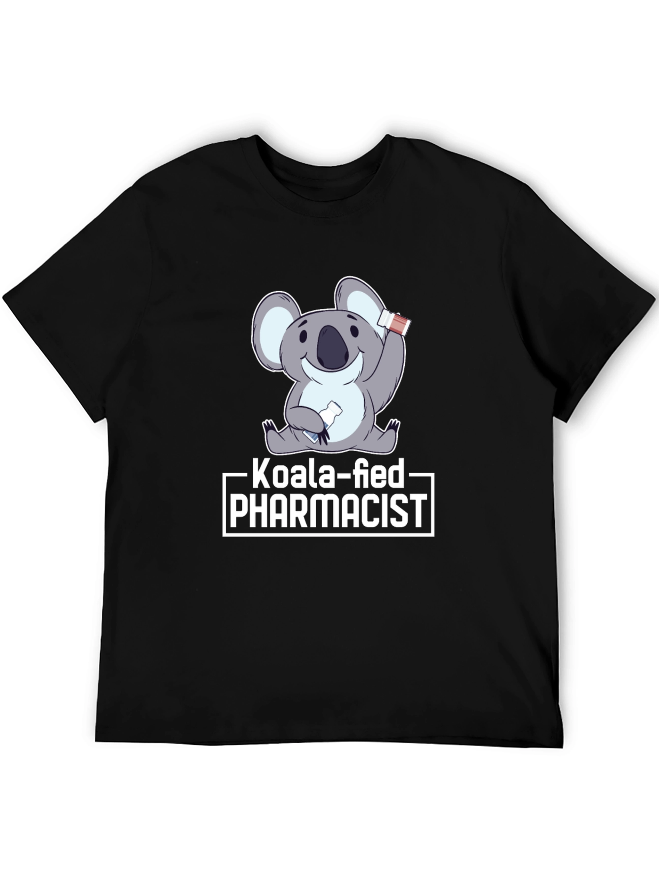 Black Koala-fied Pharmacist Graphic Tee view 5