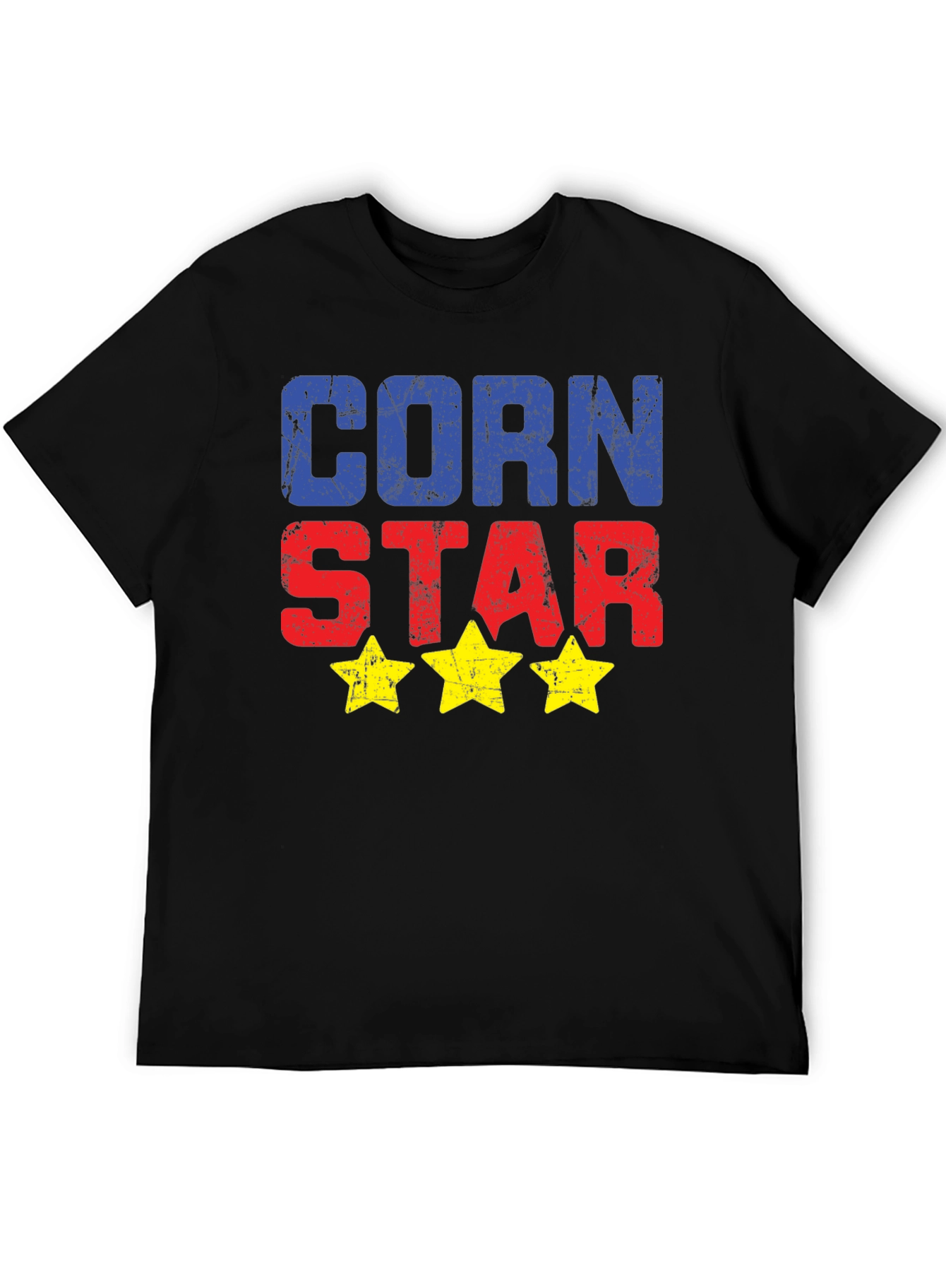 Black Corn Star Graphic Tee - Novelty T-Shirt view 5