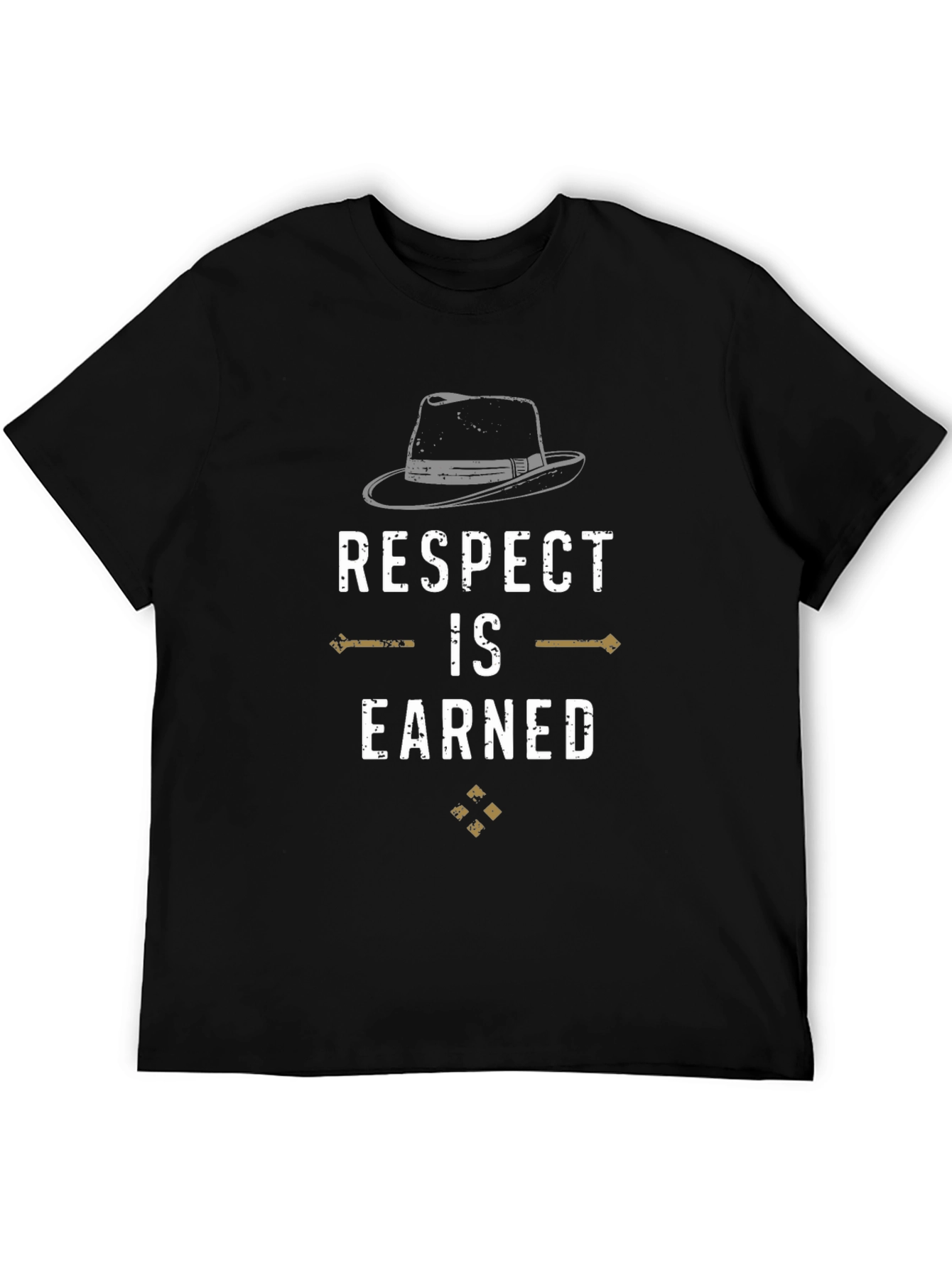 Black Respect is Earned Graphic T-Shirt view 5