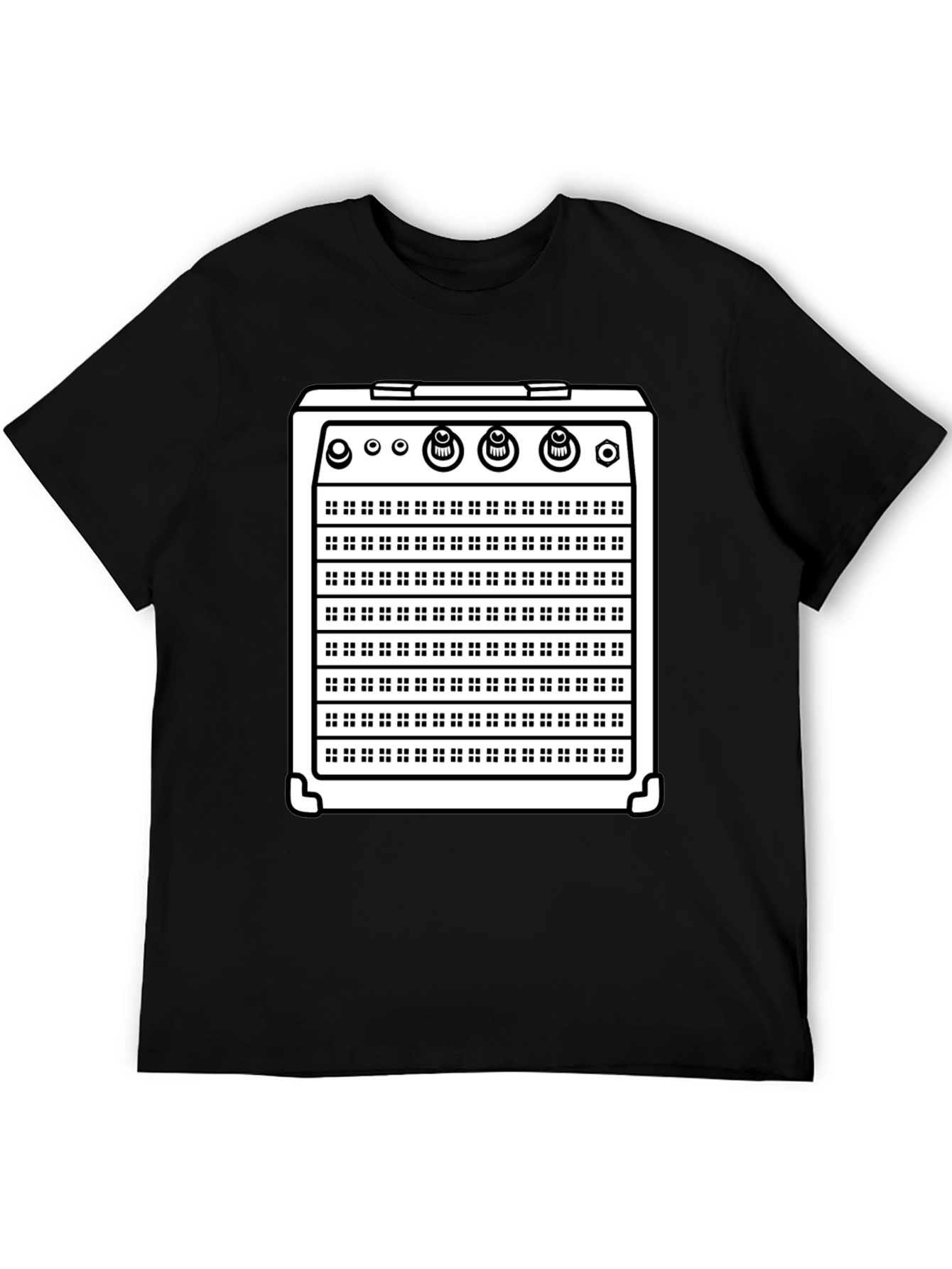 Black Amp Graphic Tee - Musician's Black T-Shirt view 5