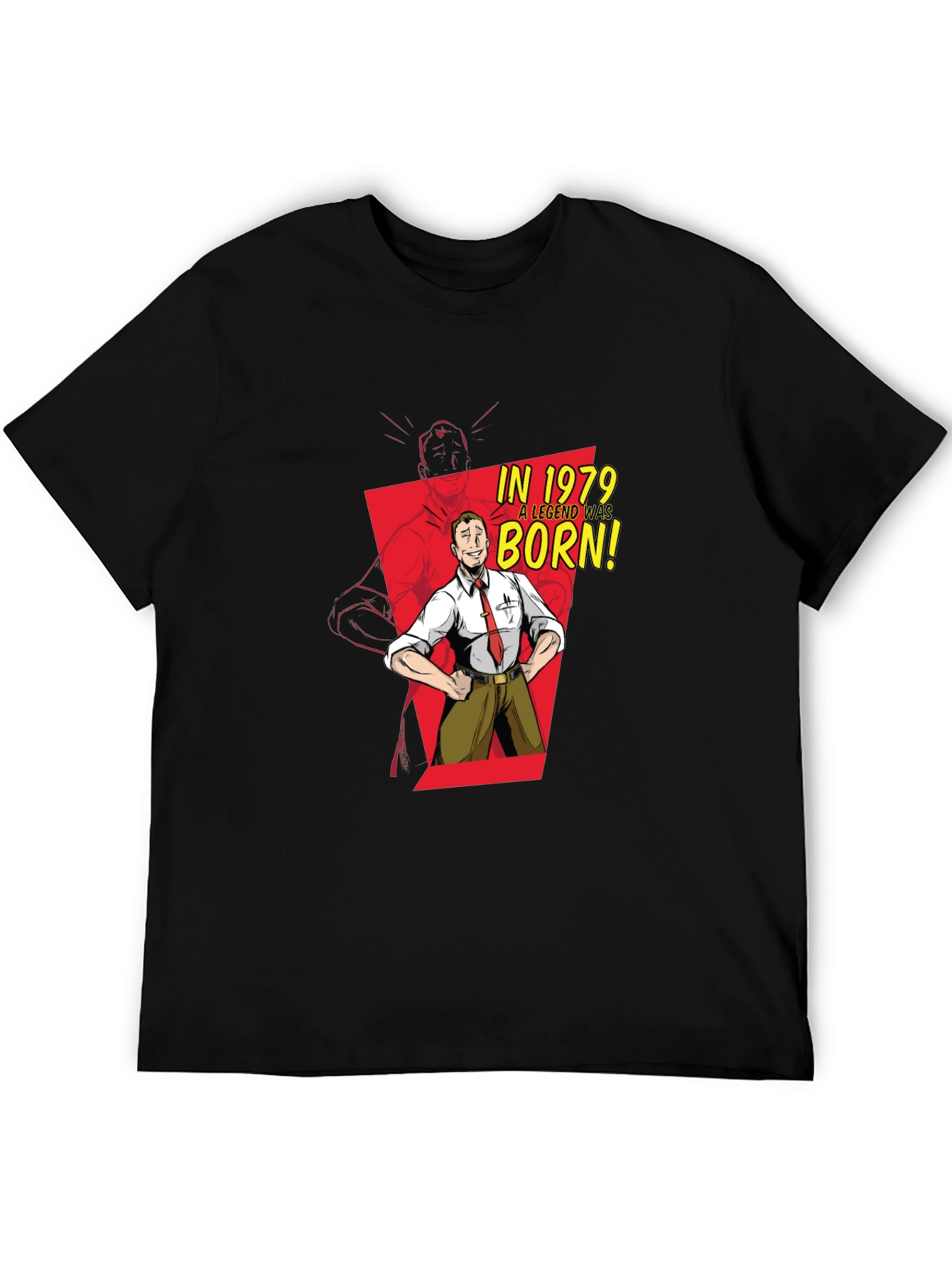 Black Legend Born in 1979 Graphic T-Shirt view 5