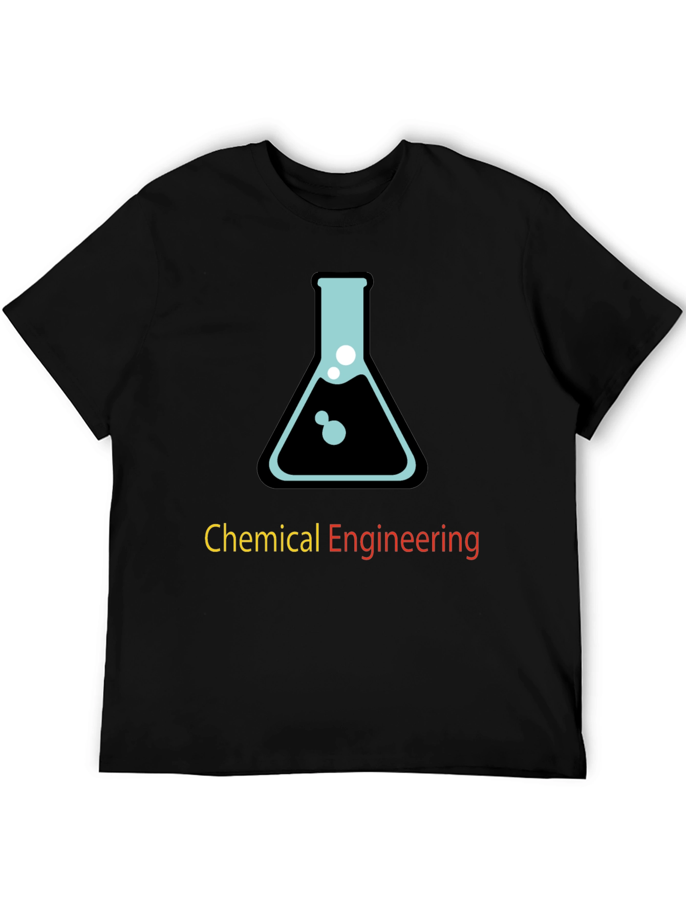 Black Chemical Engineering T-Shirt - Science Lab Design view 5