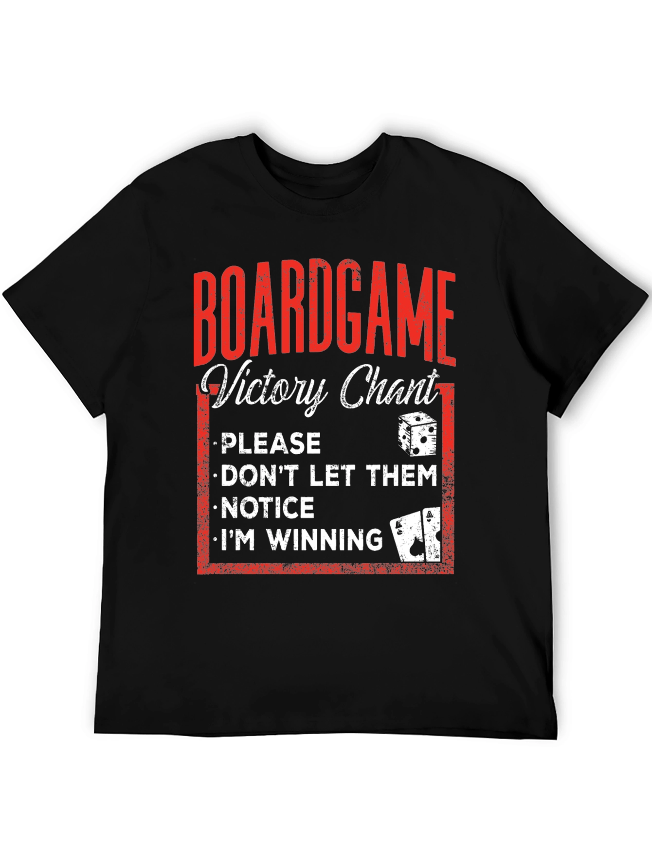 Boardgame Victory Chant T-Shirt - Funny Game Night Apparel - 5