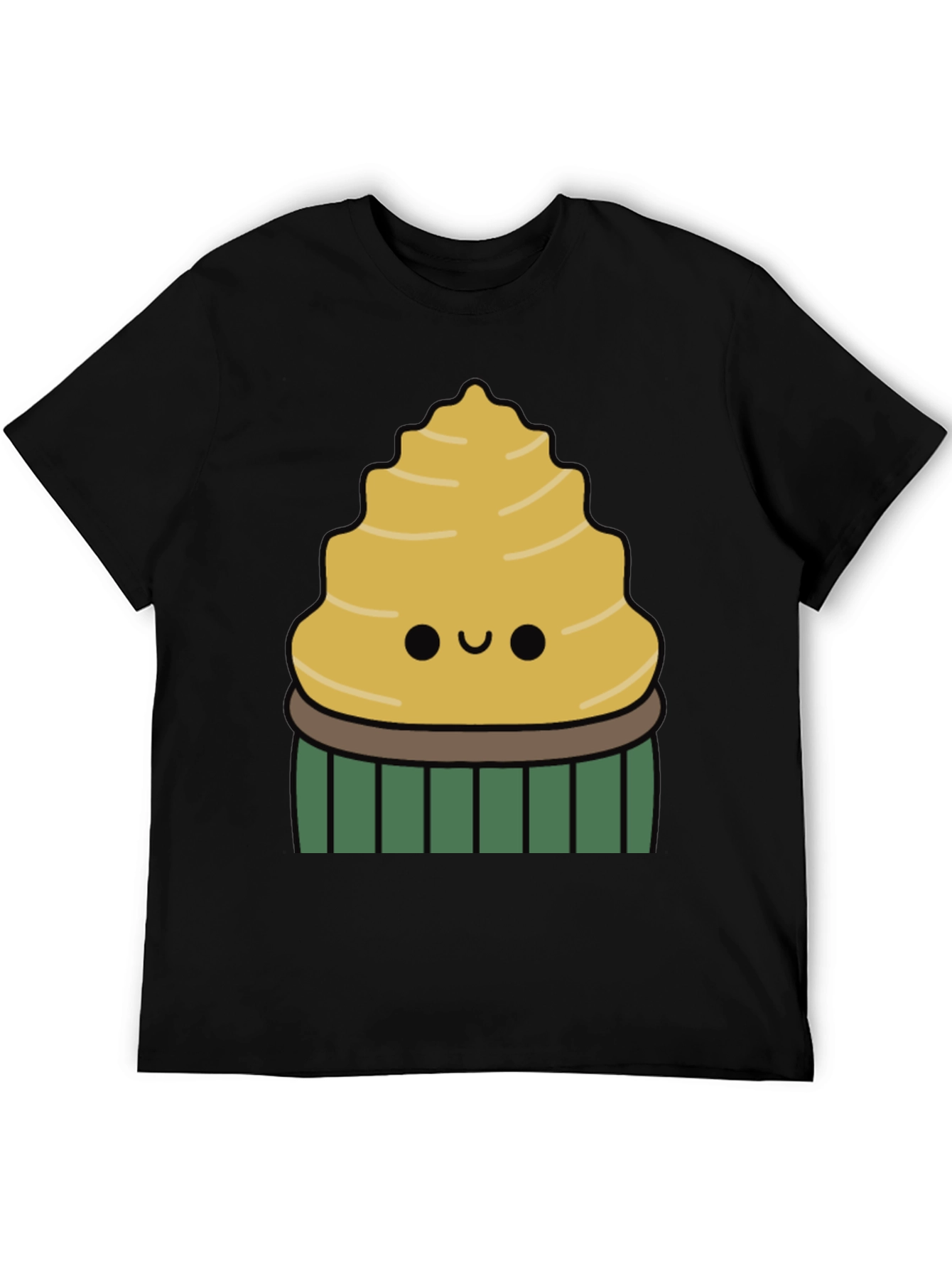 Black Cute Cupcake Graphic Tee view 5